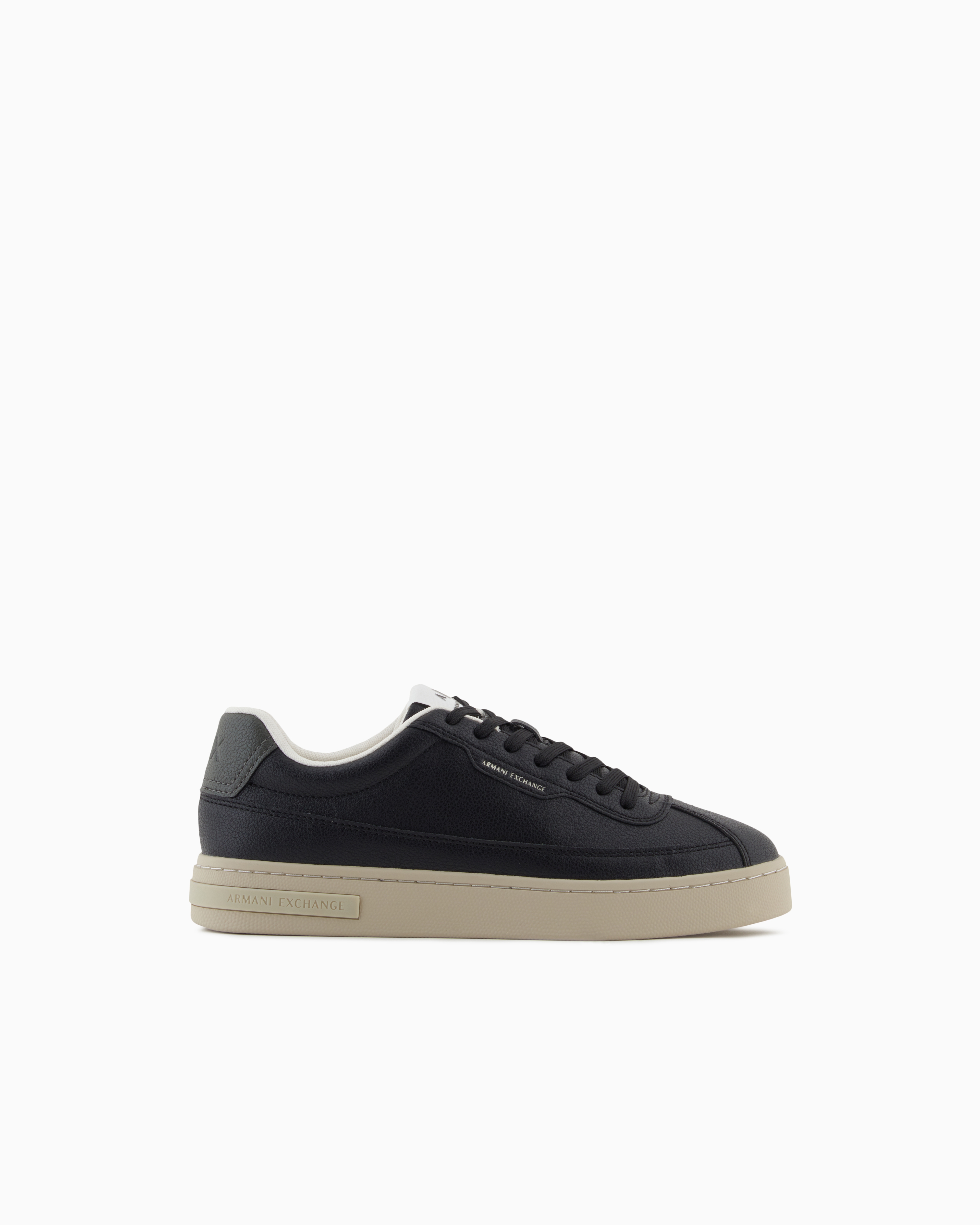 Armani Exchange - Sneakers with contrasting sole, Man, Black, Size: