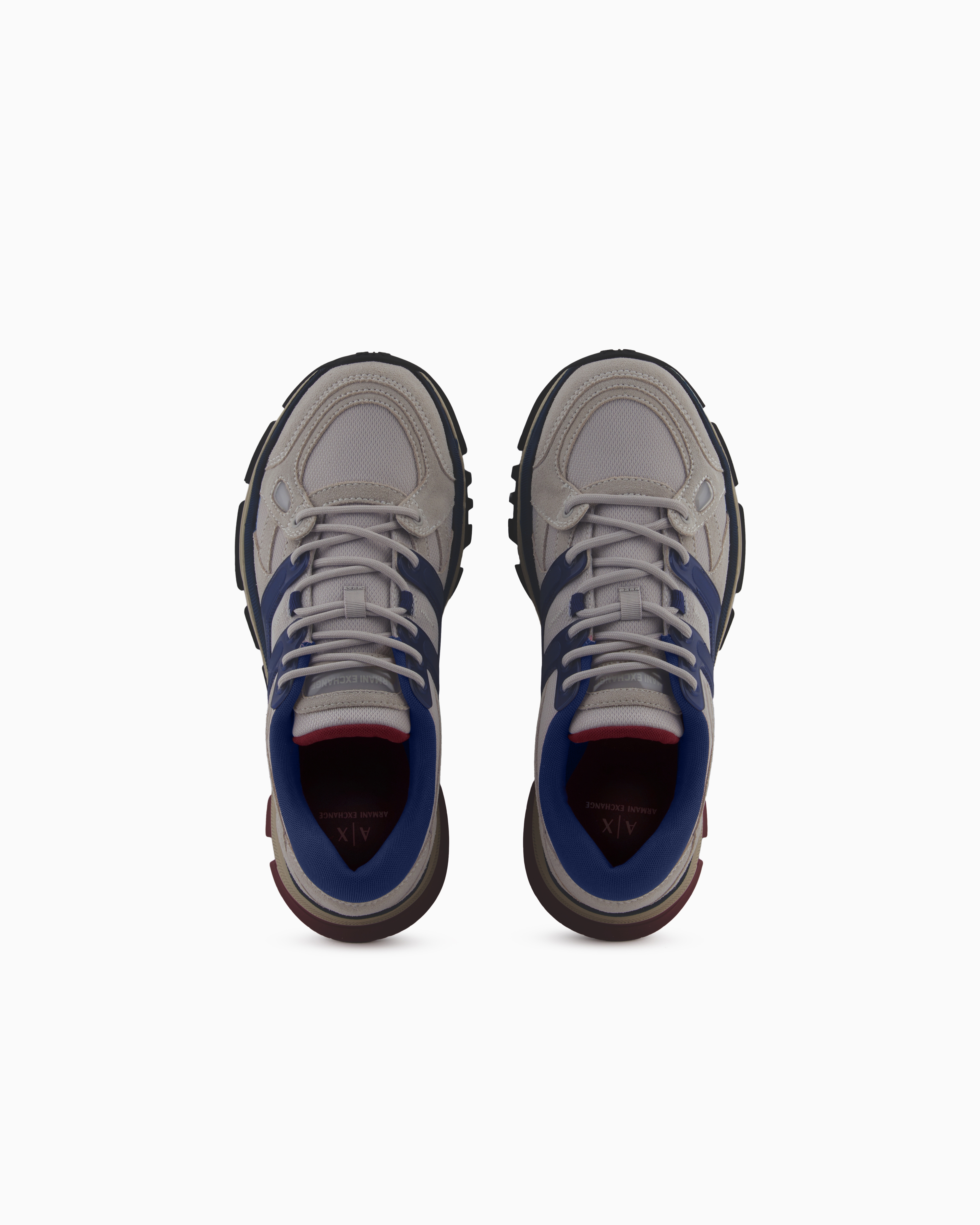 Armani Exchange - Sneakers with contrasting details, Man, White, Size: