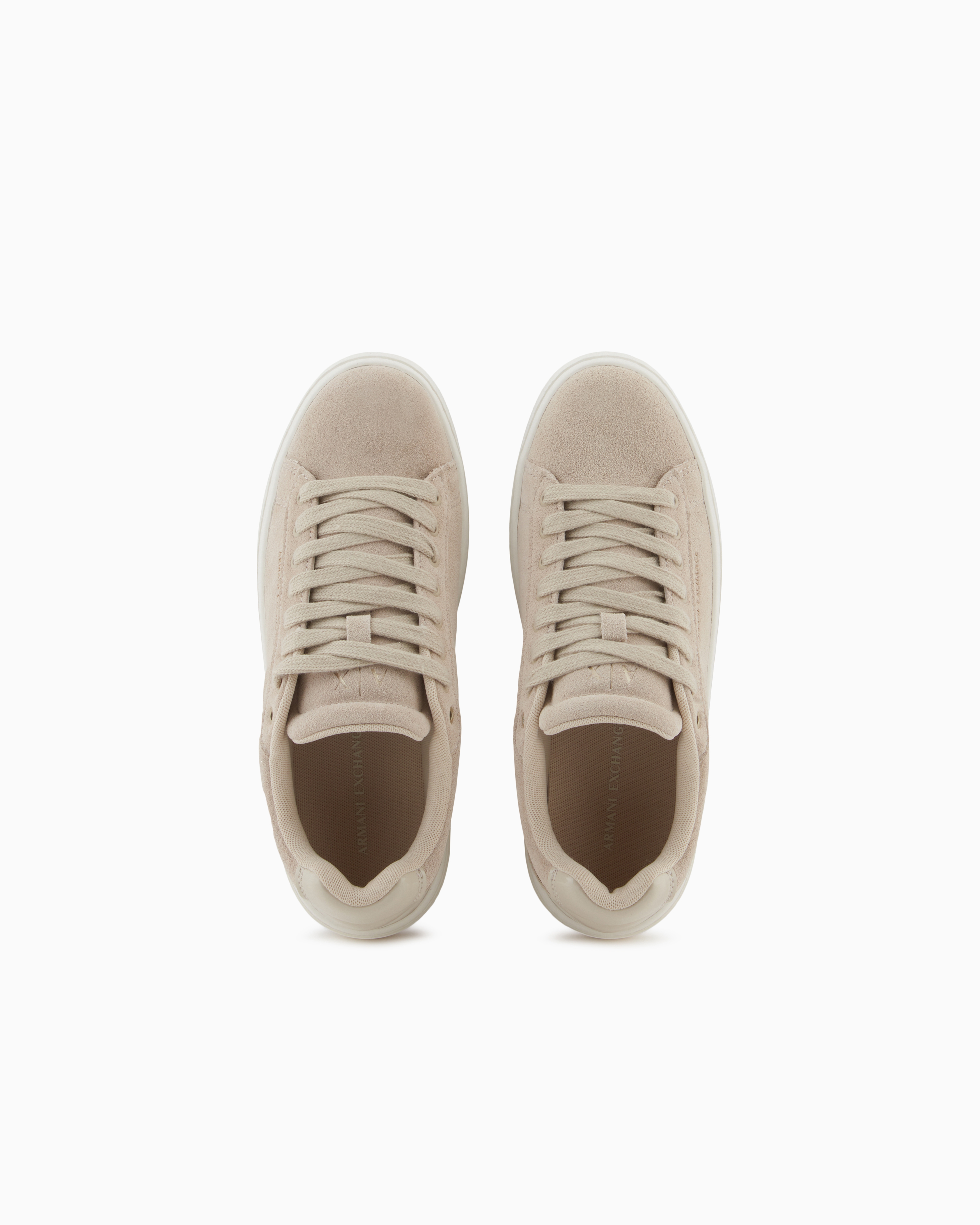 Leather sneakers with embossed details