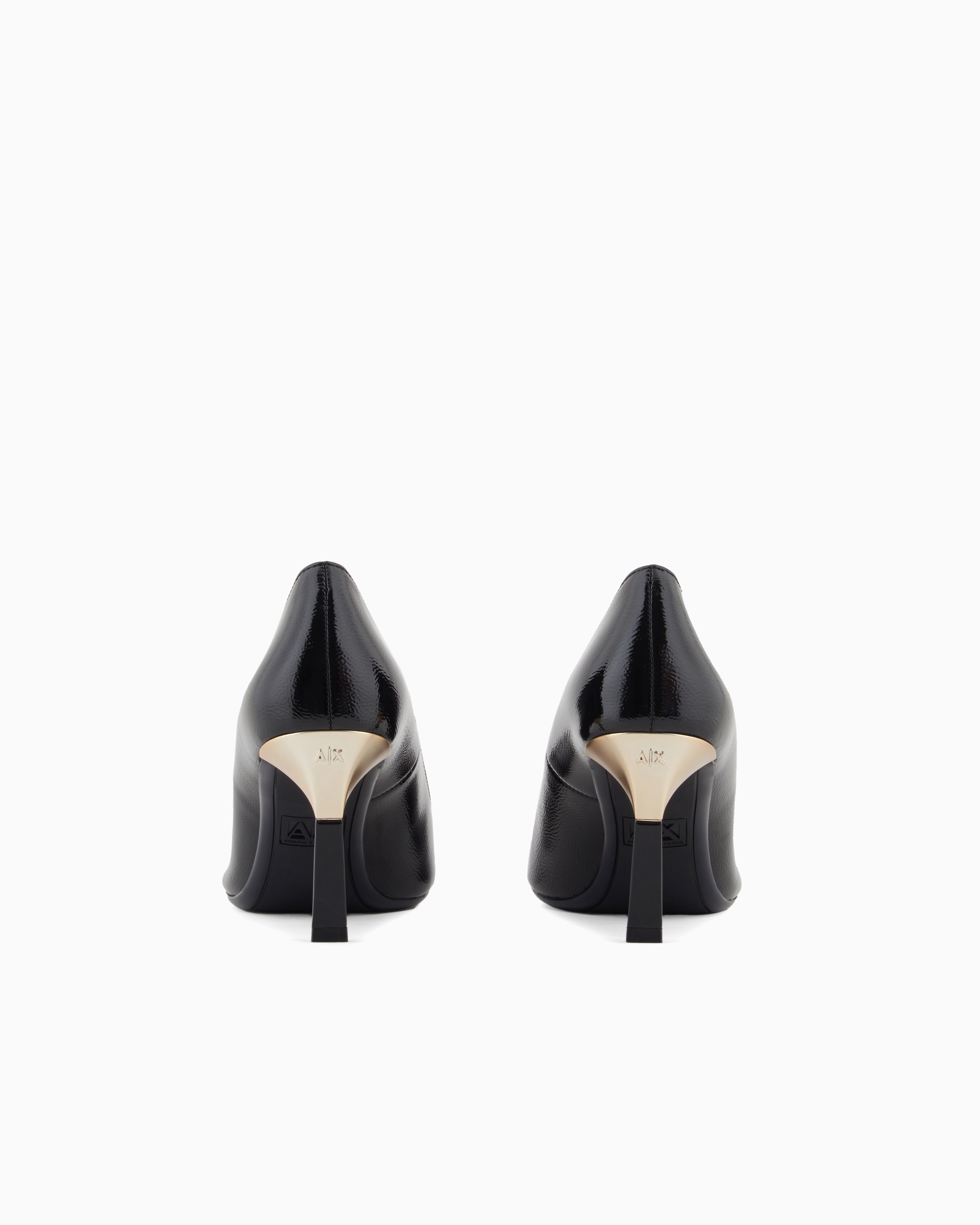 Pointed-Toe Pumps with a Sculptural Heel | Armani Exchange