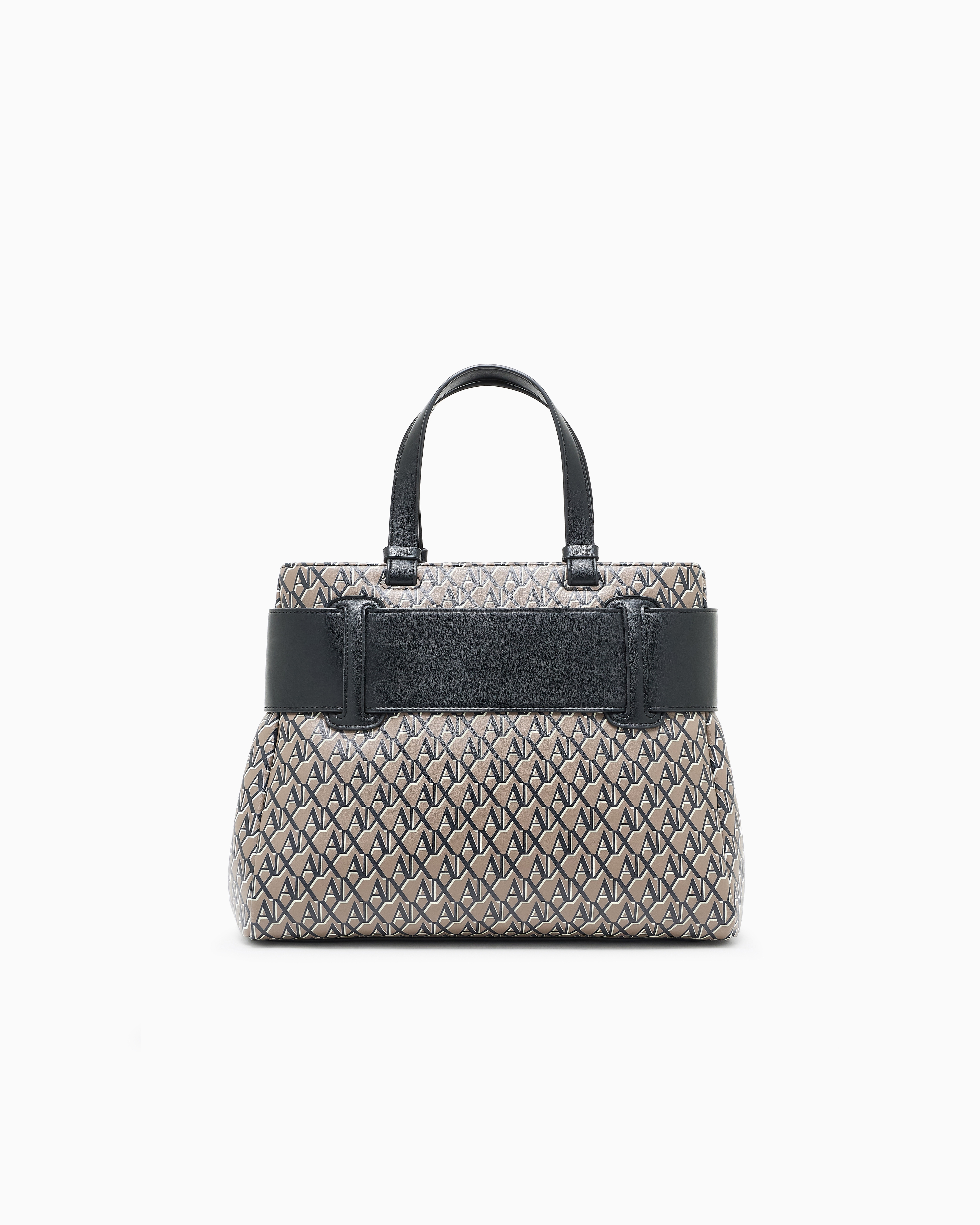 Handbag with allover logo | Armani Exchange