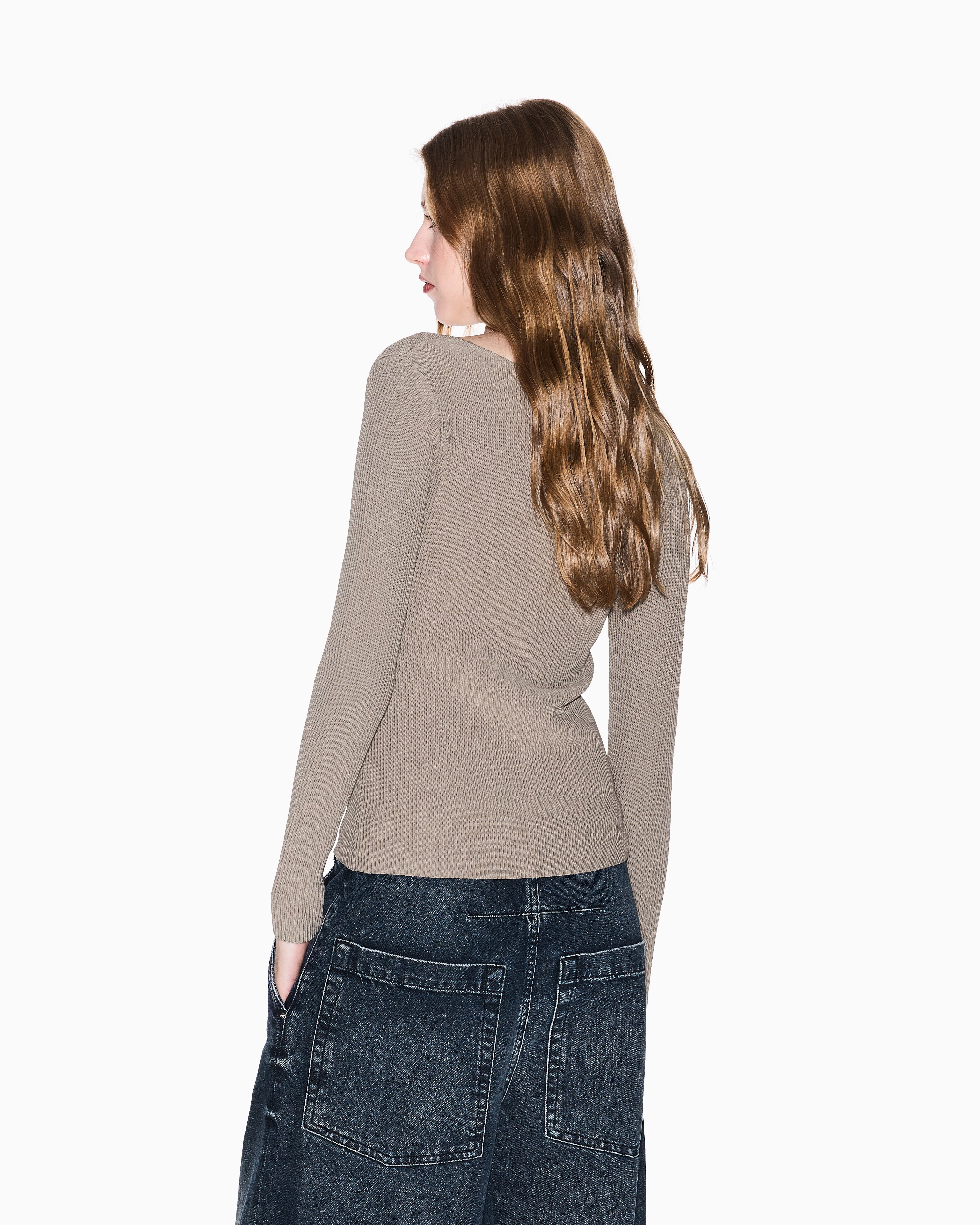 Armani Exchange - Oversized sweatshirt, Woman, Brown, Size: