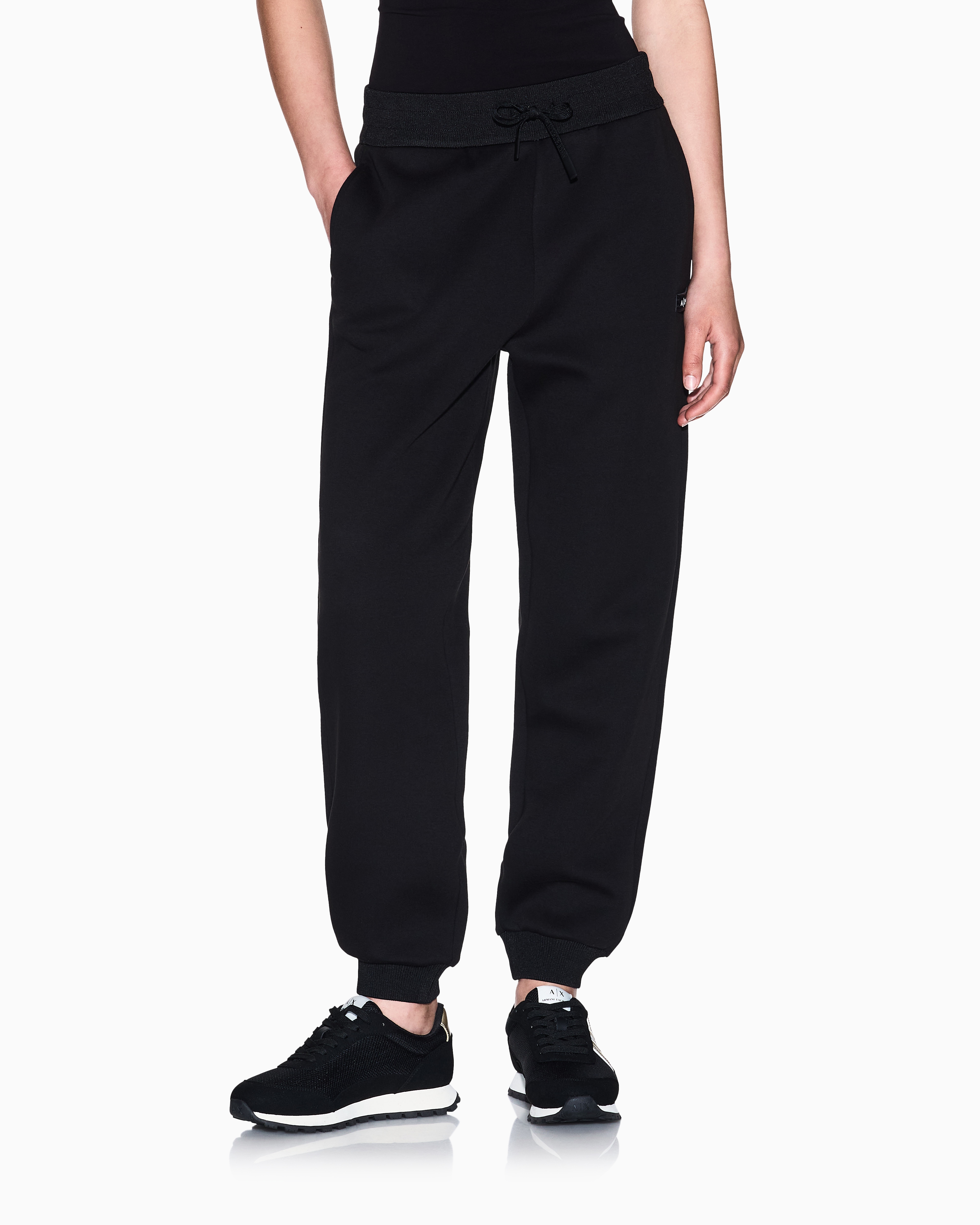 Armani Exchange - Sweatpants, Woman, Black, Size: