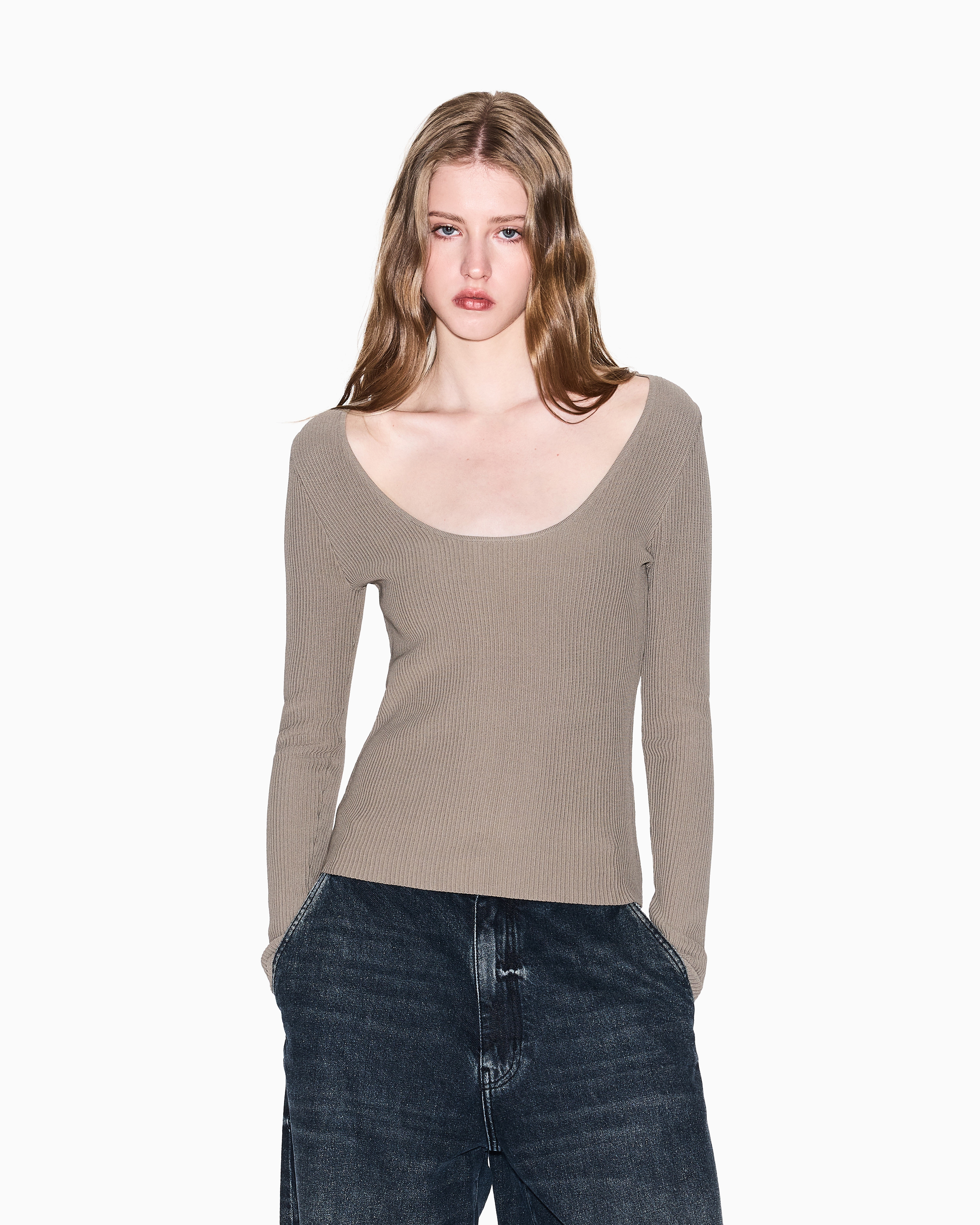 Armani Exchange - Oversized sweatshirt, Woman, Brown, Size: