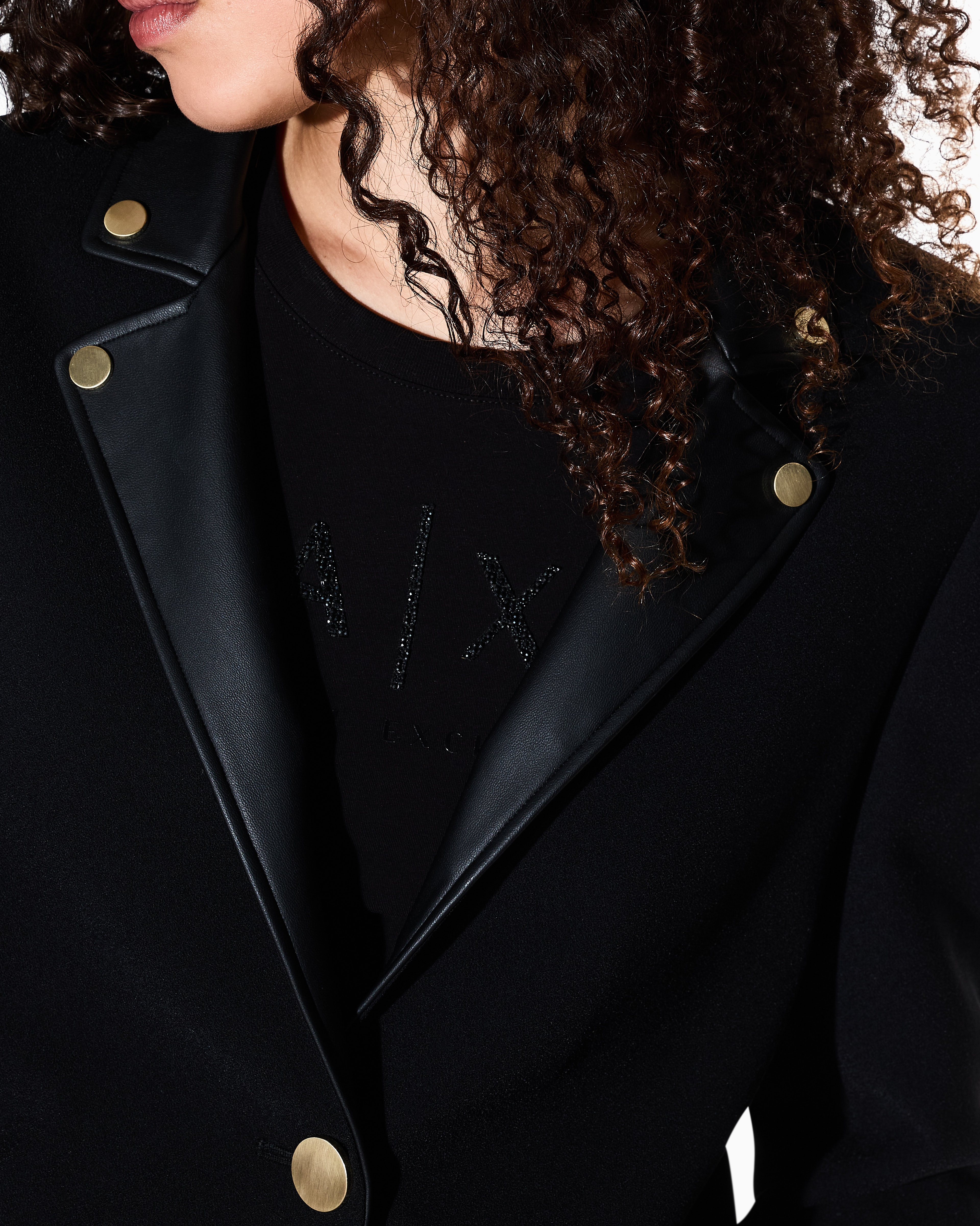 Short jacket with metal details | Armani Exchange