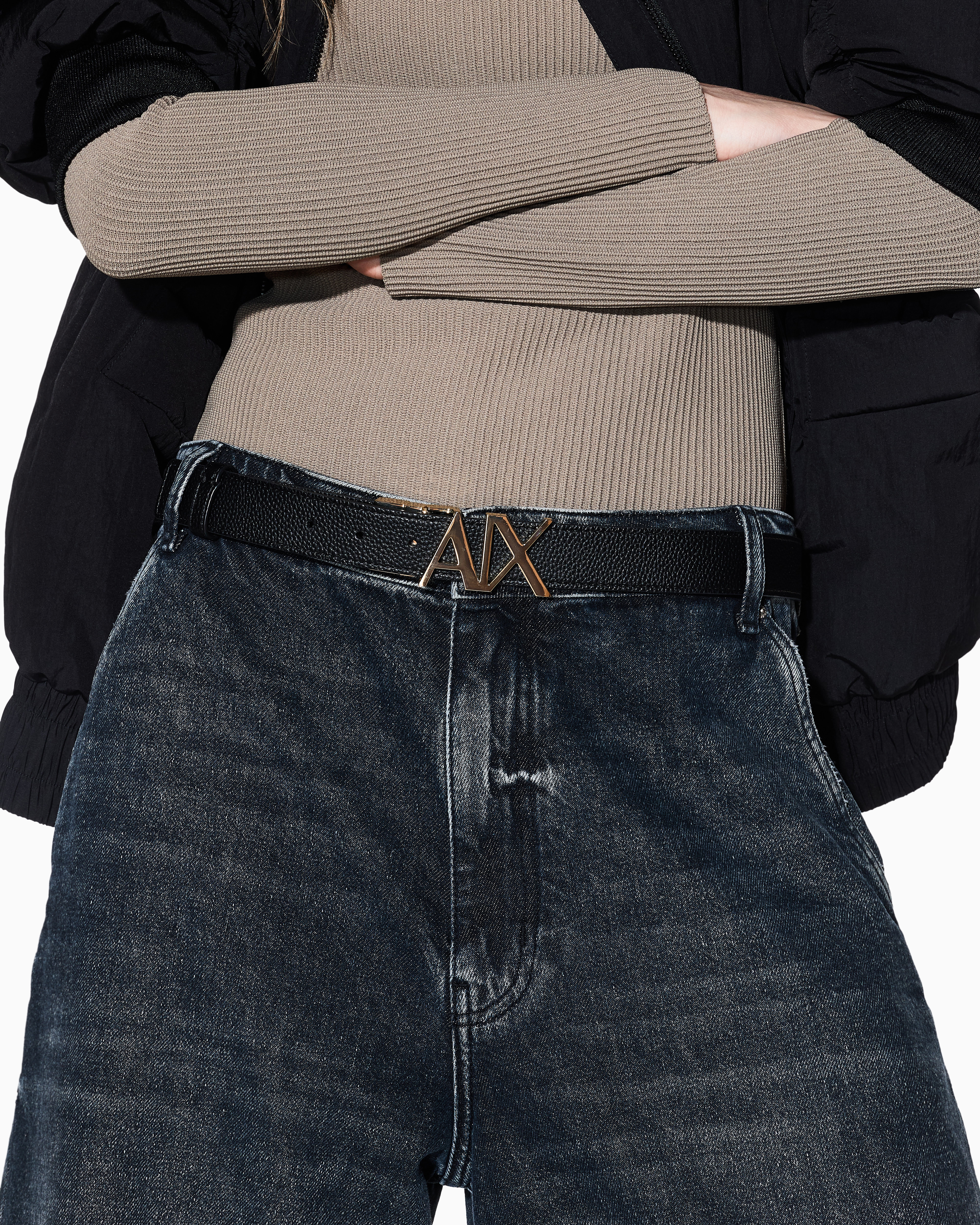 Armani Exchange - Belts, Woman, Black, Size: TU