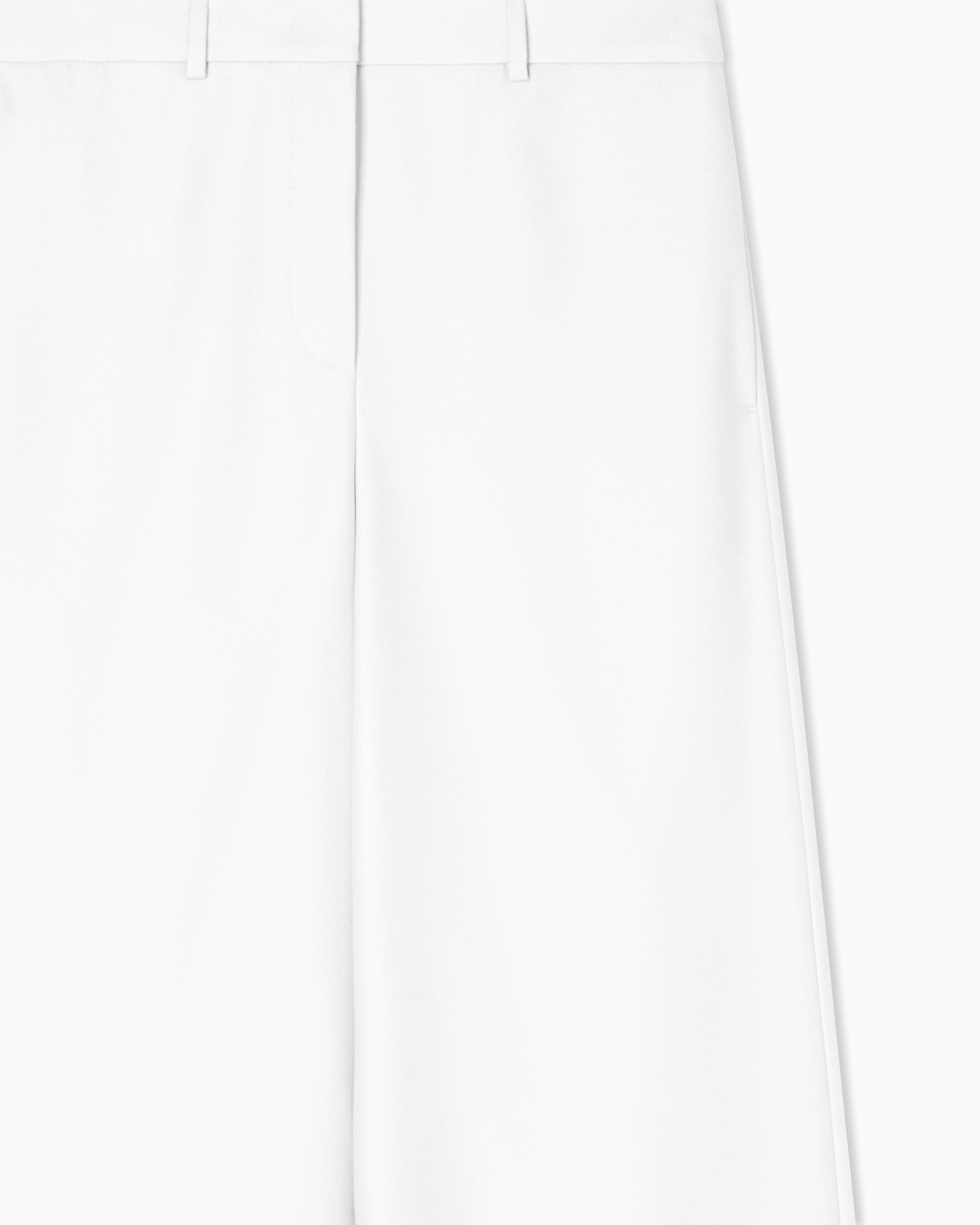 Giorgio Armani Wide-leg Cashmere Trousers In White
