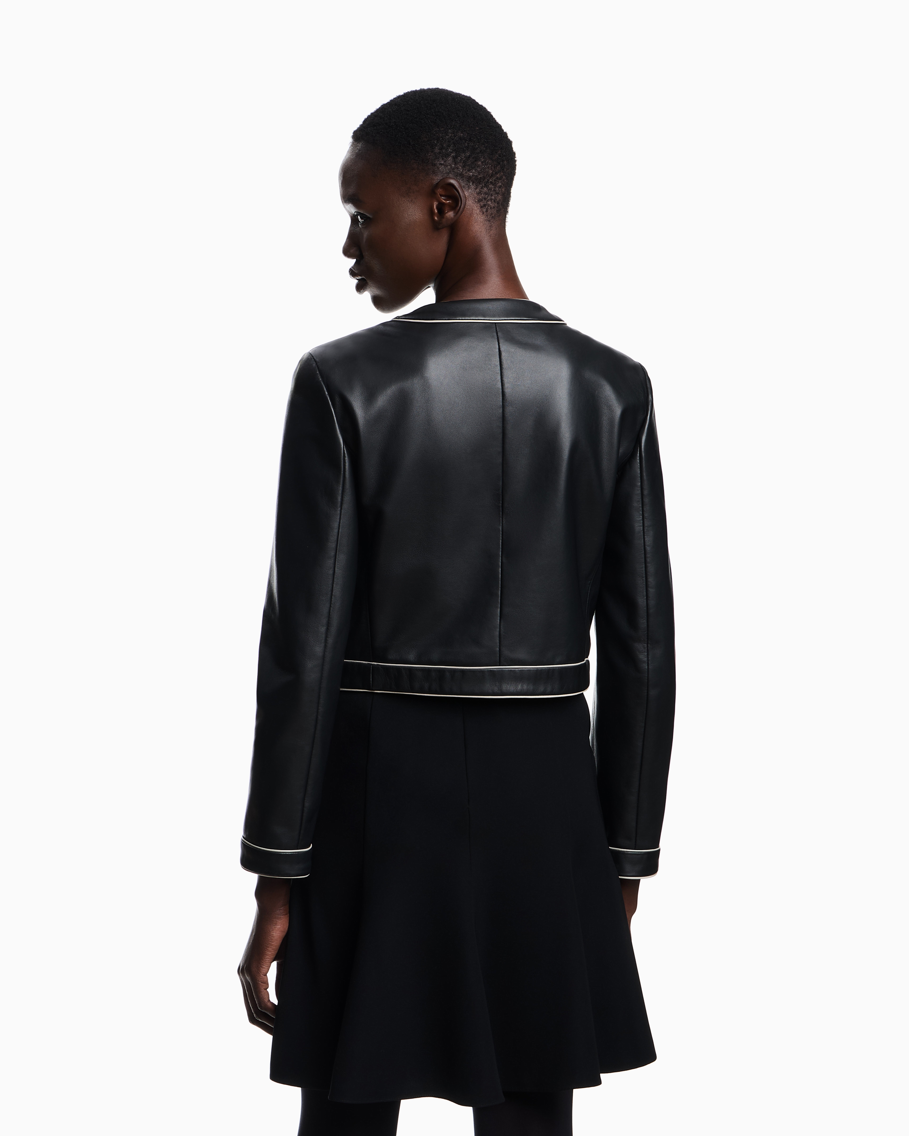 ジャケット セミアニリン ラムナッパレザー | Emporio Armani