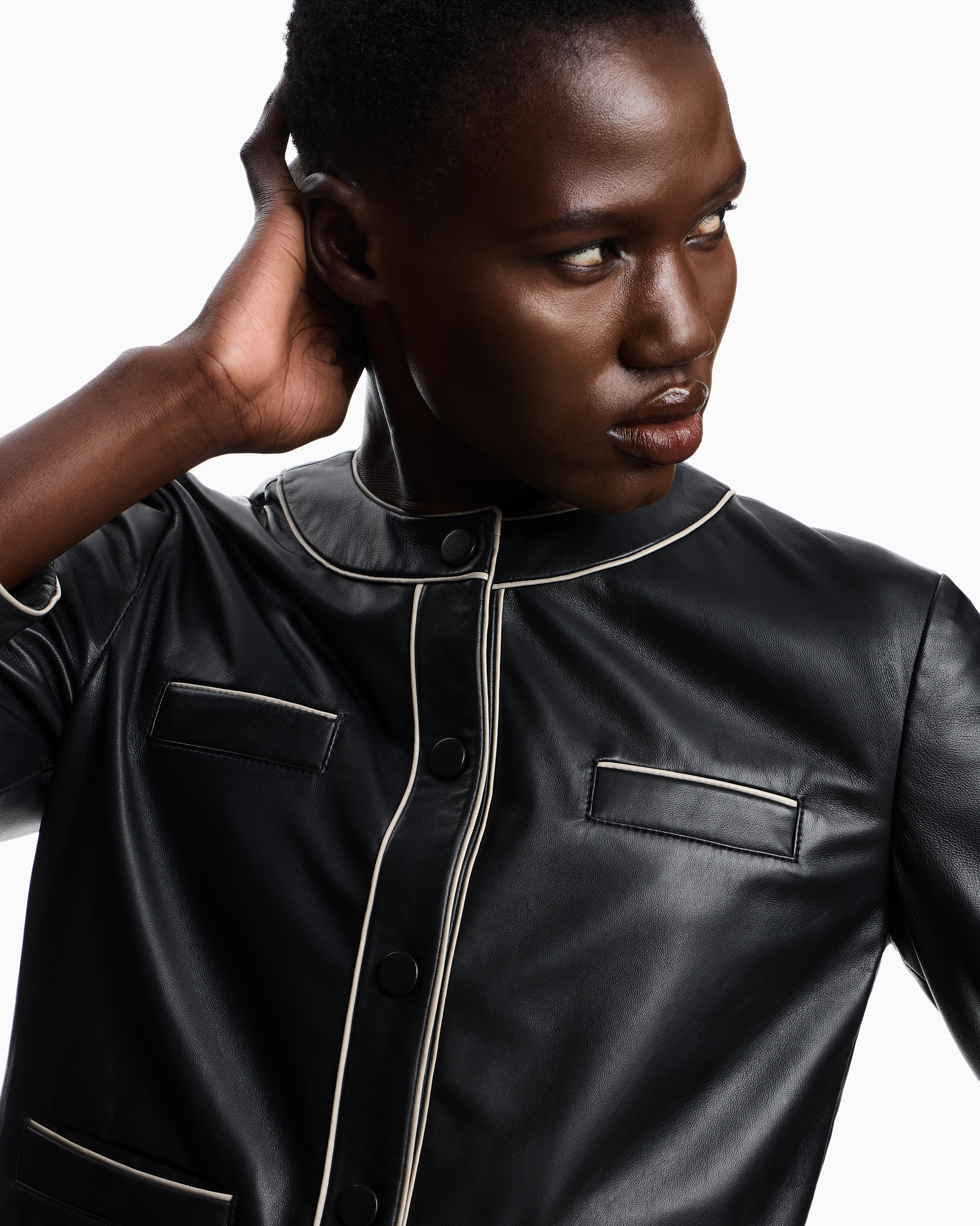 エンポリオアルマーニ ジャケット セミアニリン ナッパラムスキン製 undefined