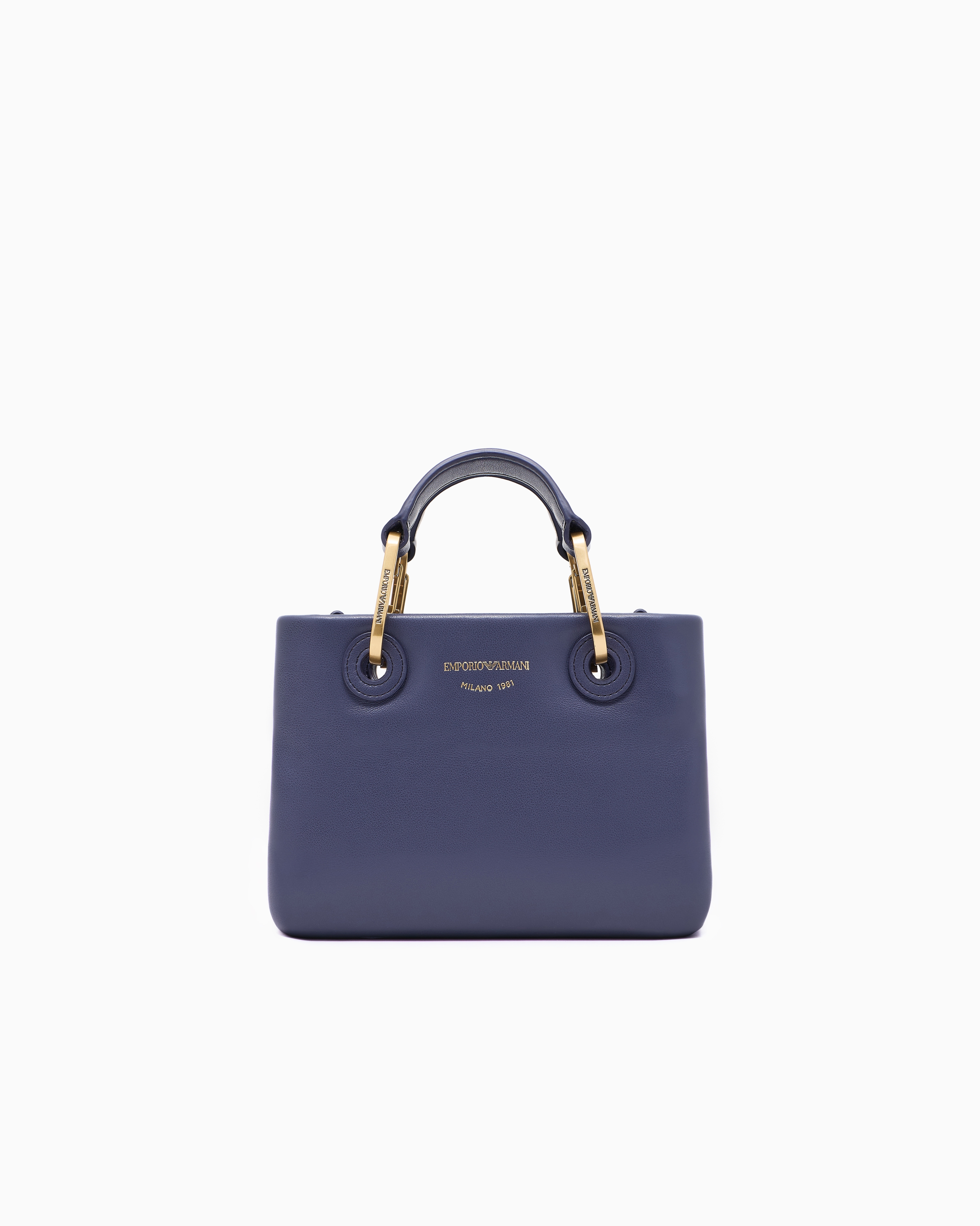 Emporio Armani - Nappa-leather MyEA mini bag, Woman, Purple, Size: TU