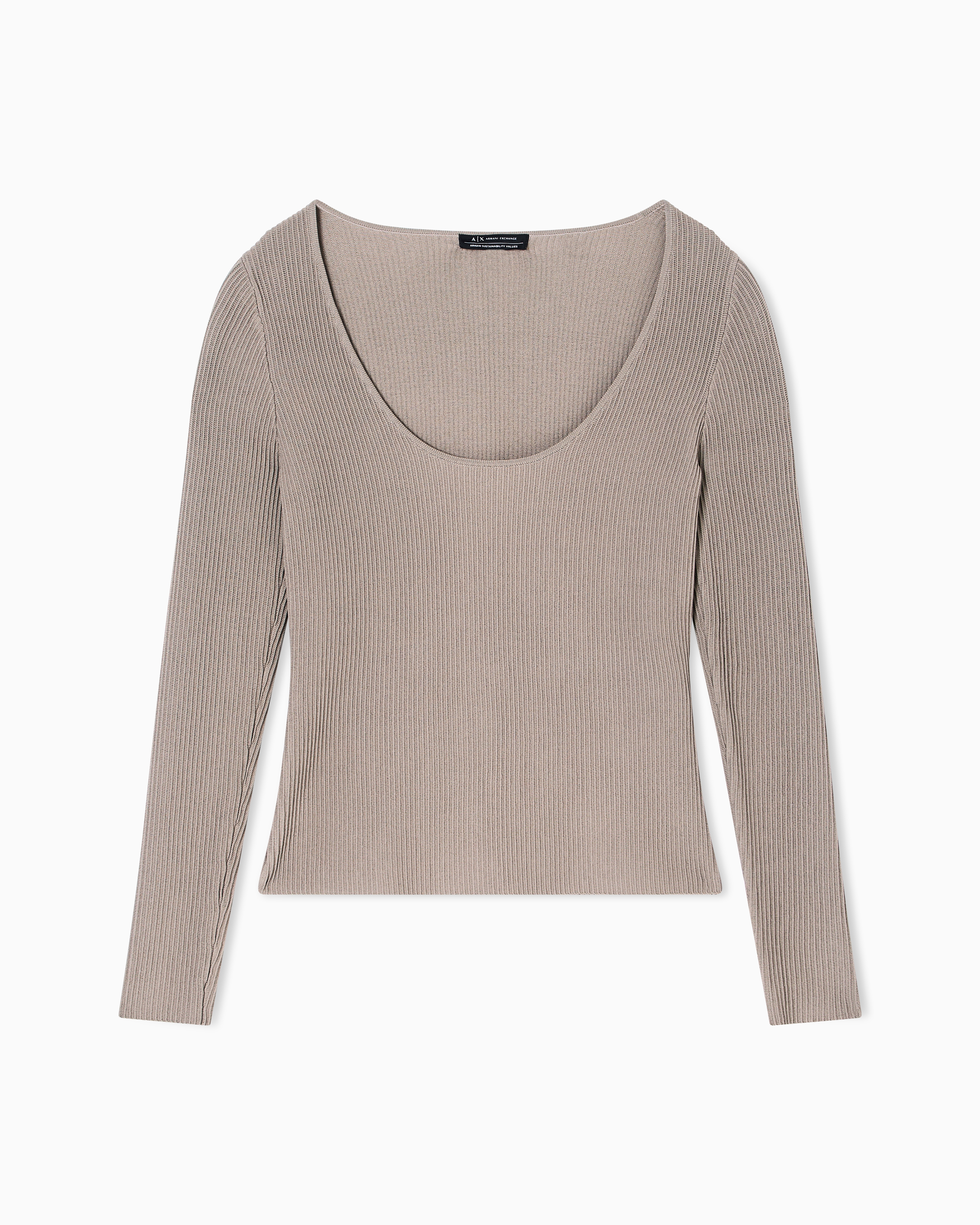 Armani Exchange - Oversized sweatshirt, Woman, Brown, Size: