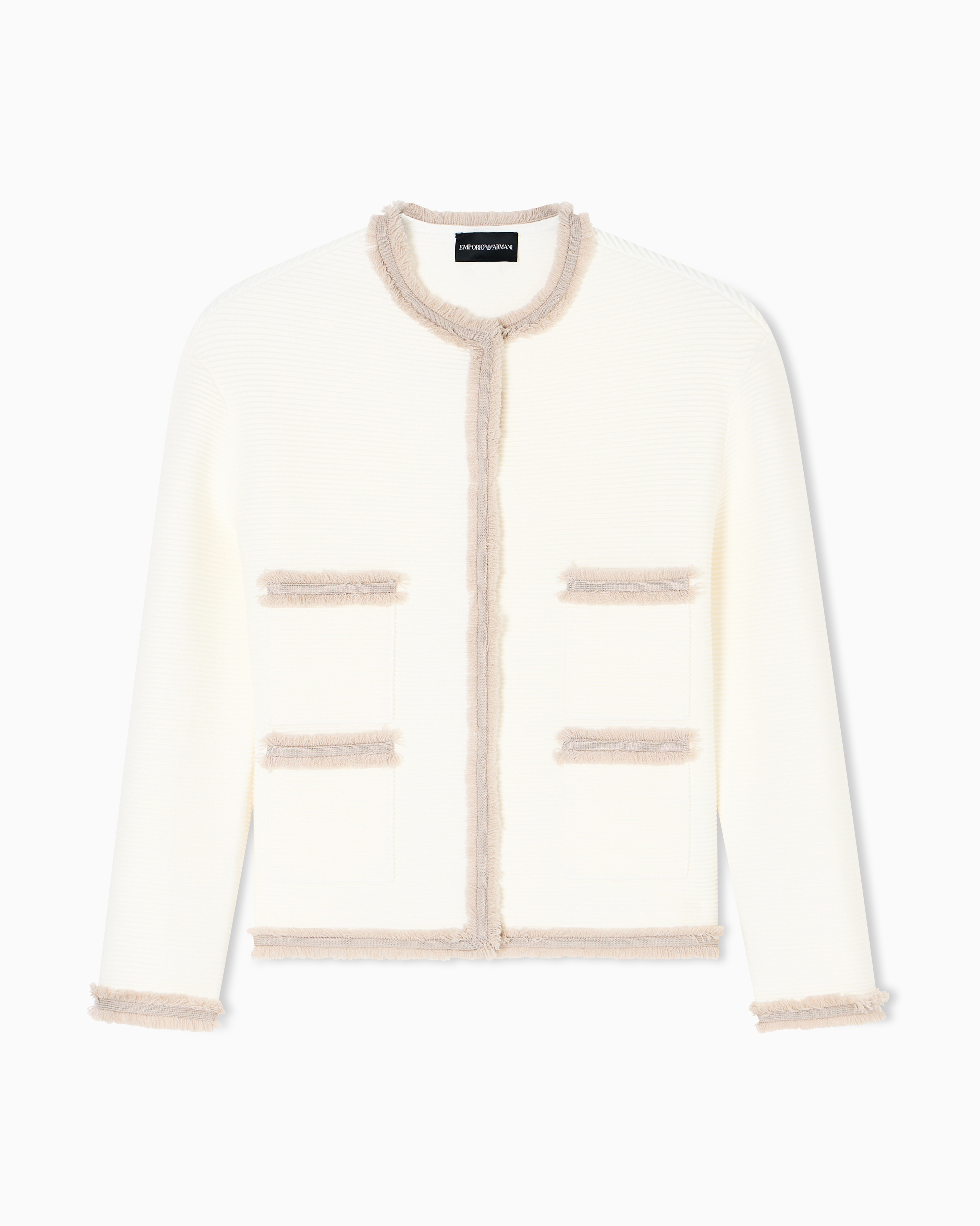 Emporio Armani sheer frills jacket イタリア製 Emporio Armani sheer frills jacket イタリア製