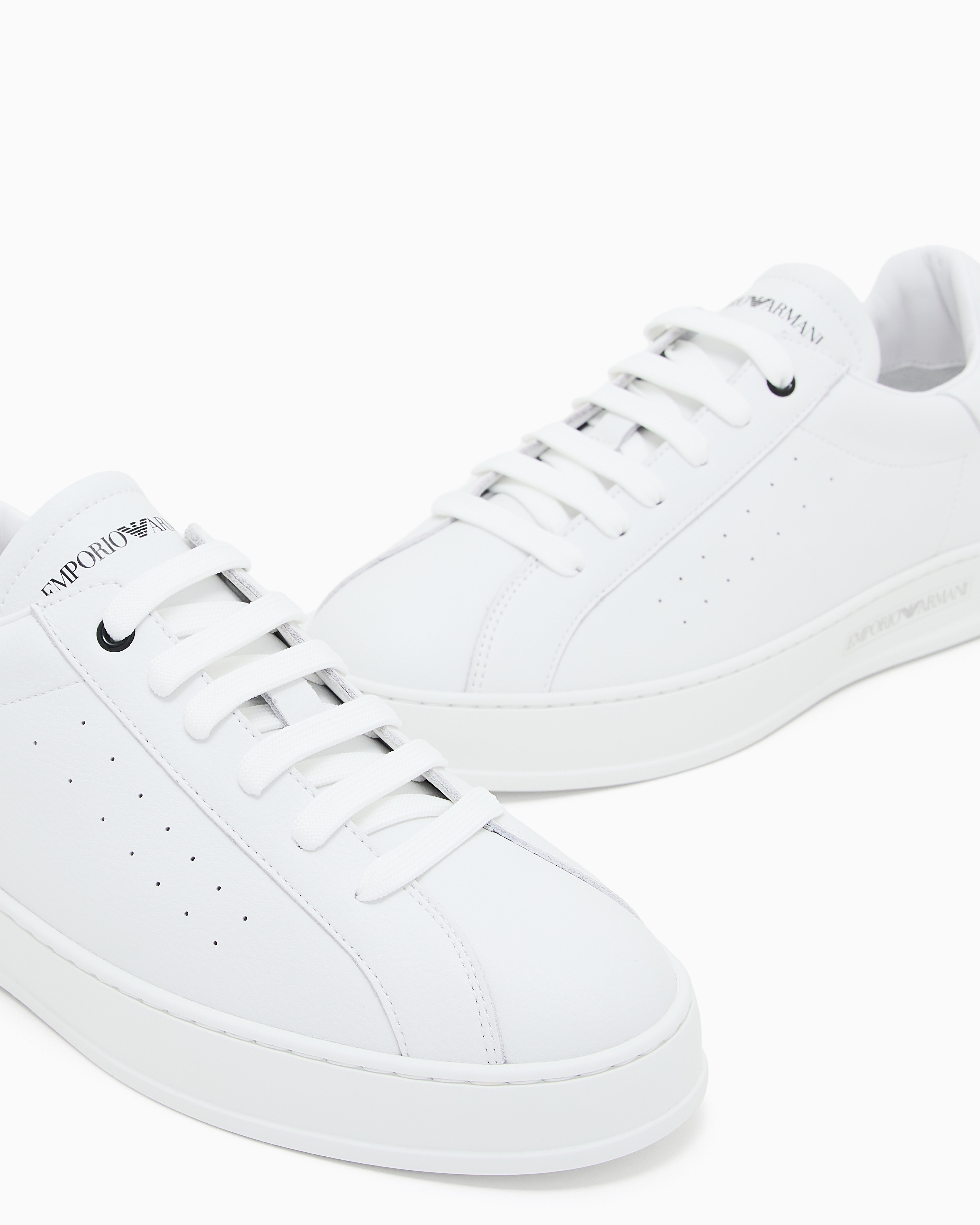 スニーカー レザー ロゴ | Emporio Armani