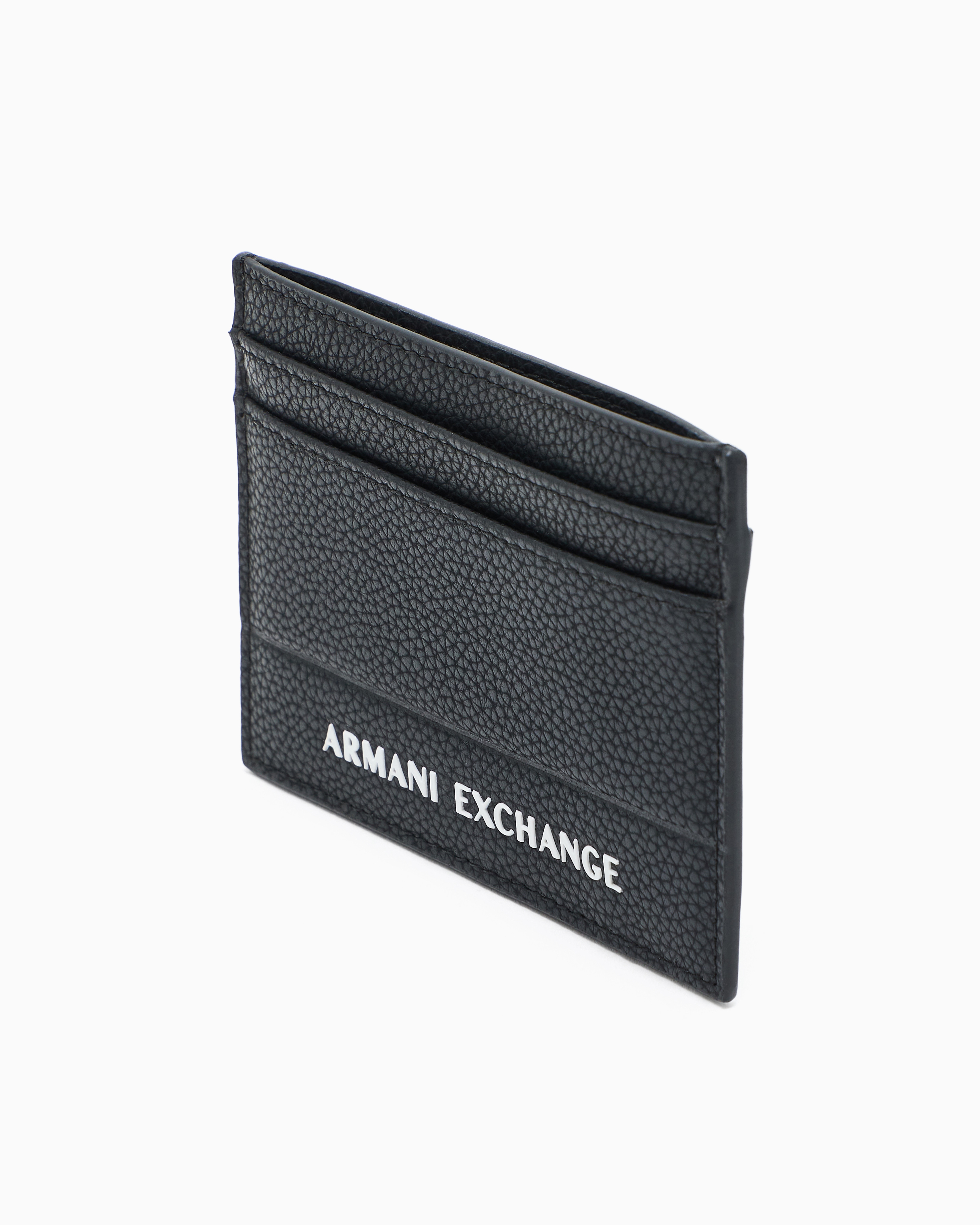 Armani Exchange - Card holder in garnet material, Man, Black, Size: TU