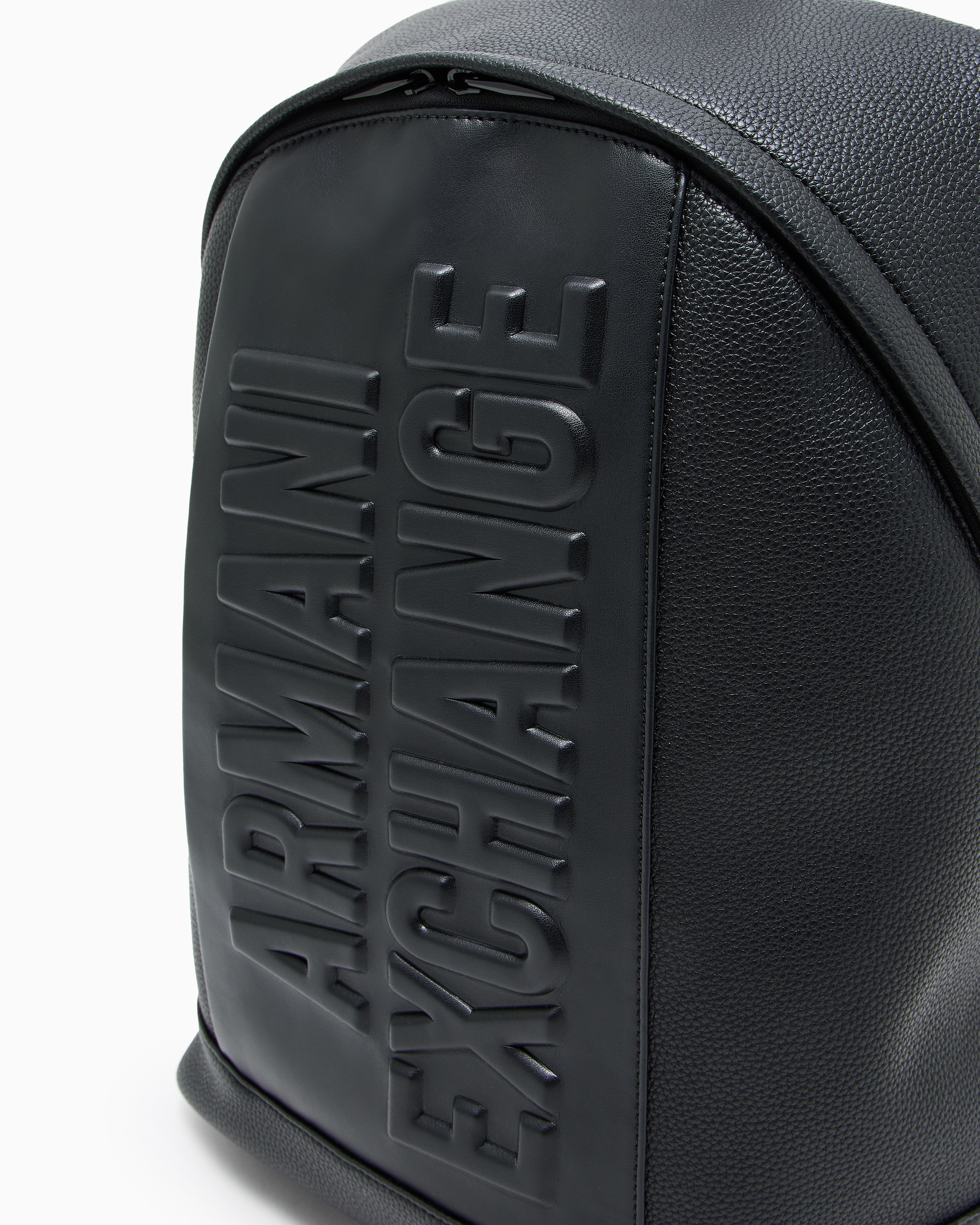 Backpack with embossed logo