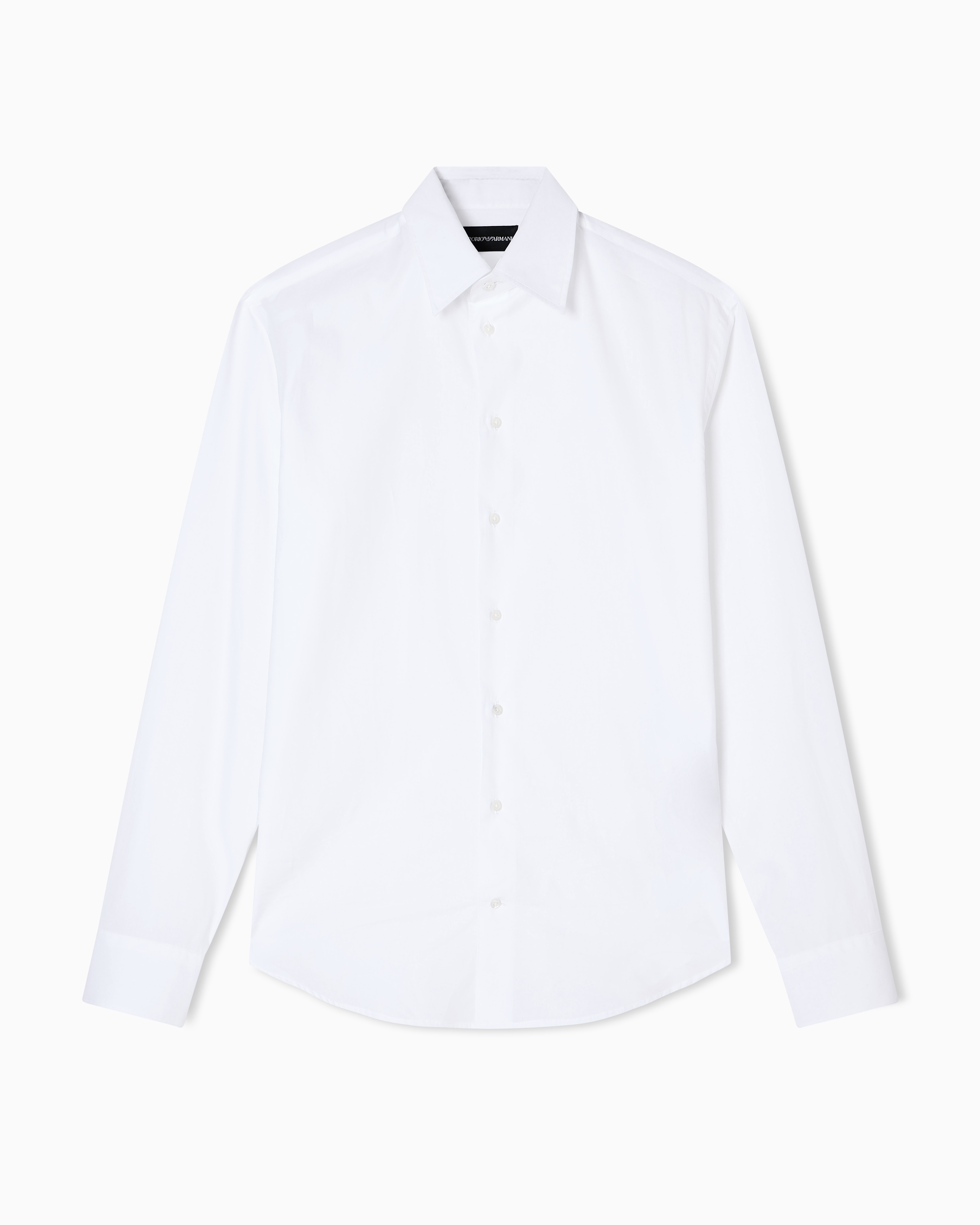 Emporio Armani White Cotton Poplin Shirt