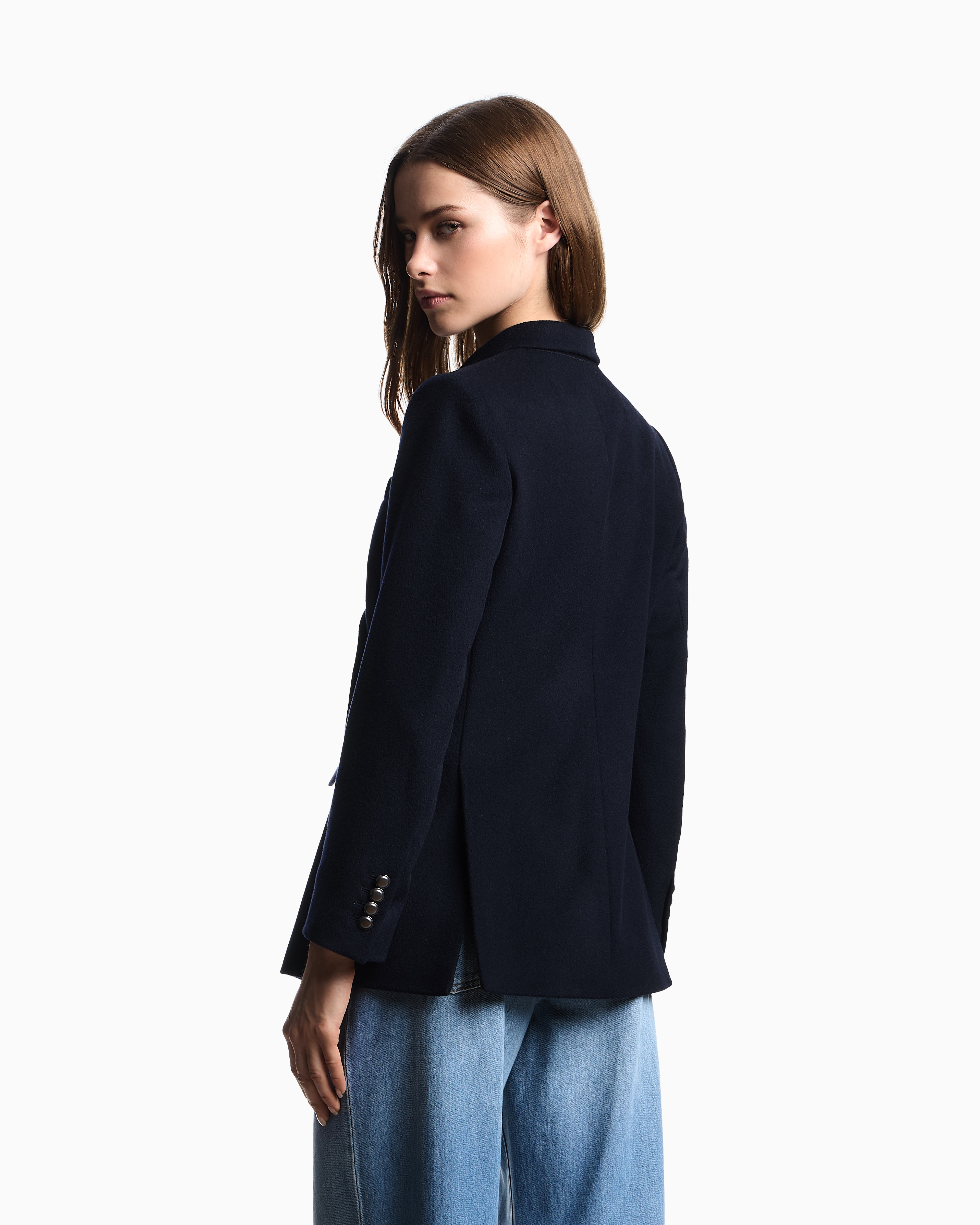 美品EMPORIO ARMANI ボリュームスリーブジャケット 40 美品EMPORIO ARMANI ボリュームスリーブジャケット 40 EMPORIO