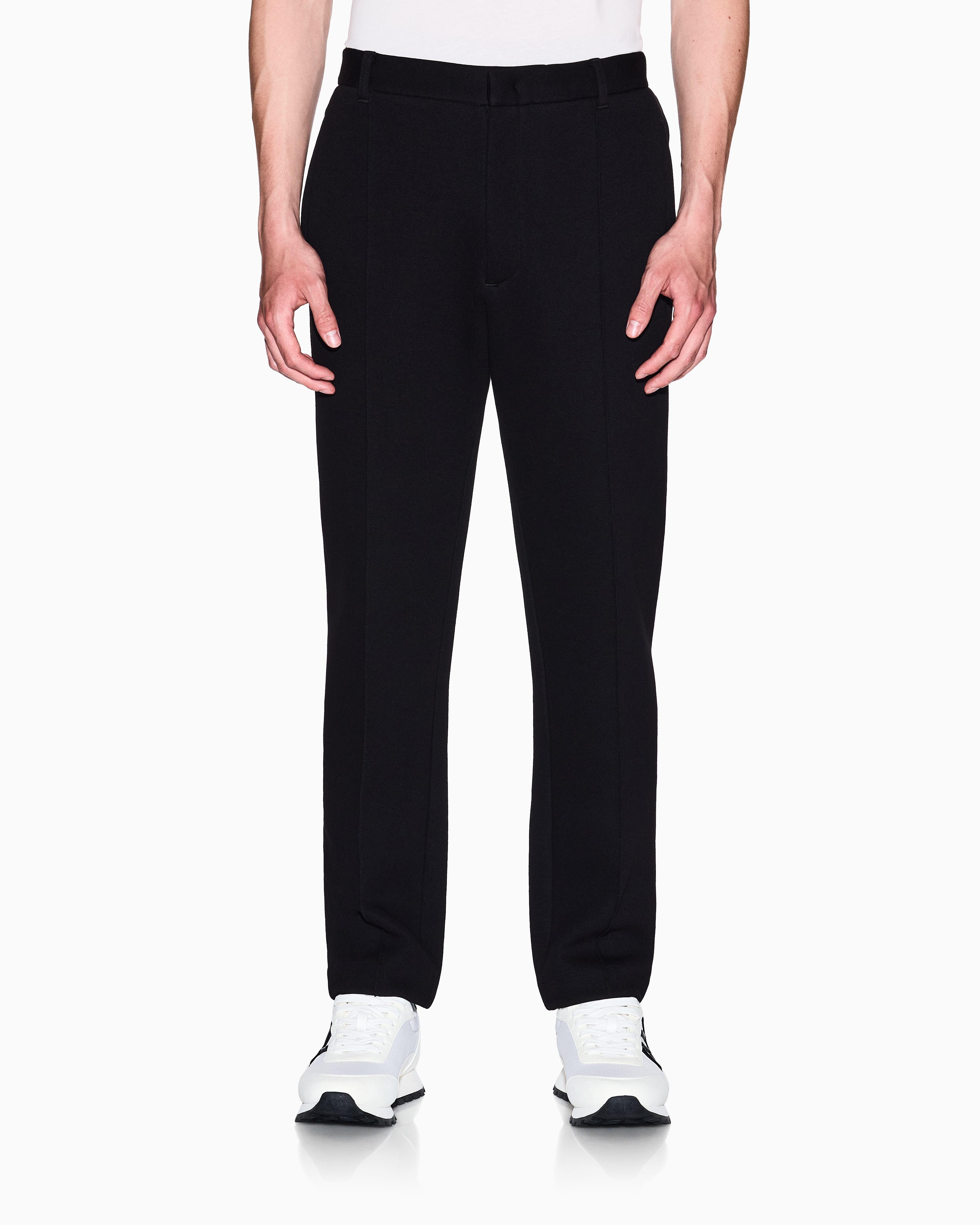 Armani Exchange - Pique trousers, Man, Black, Size: