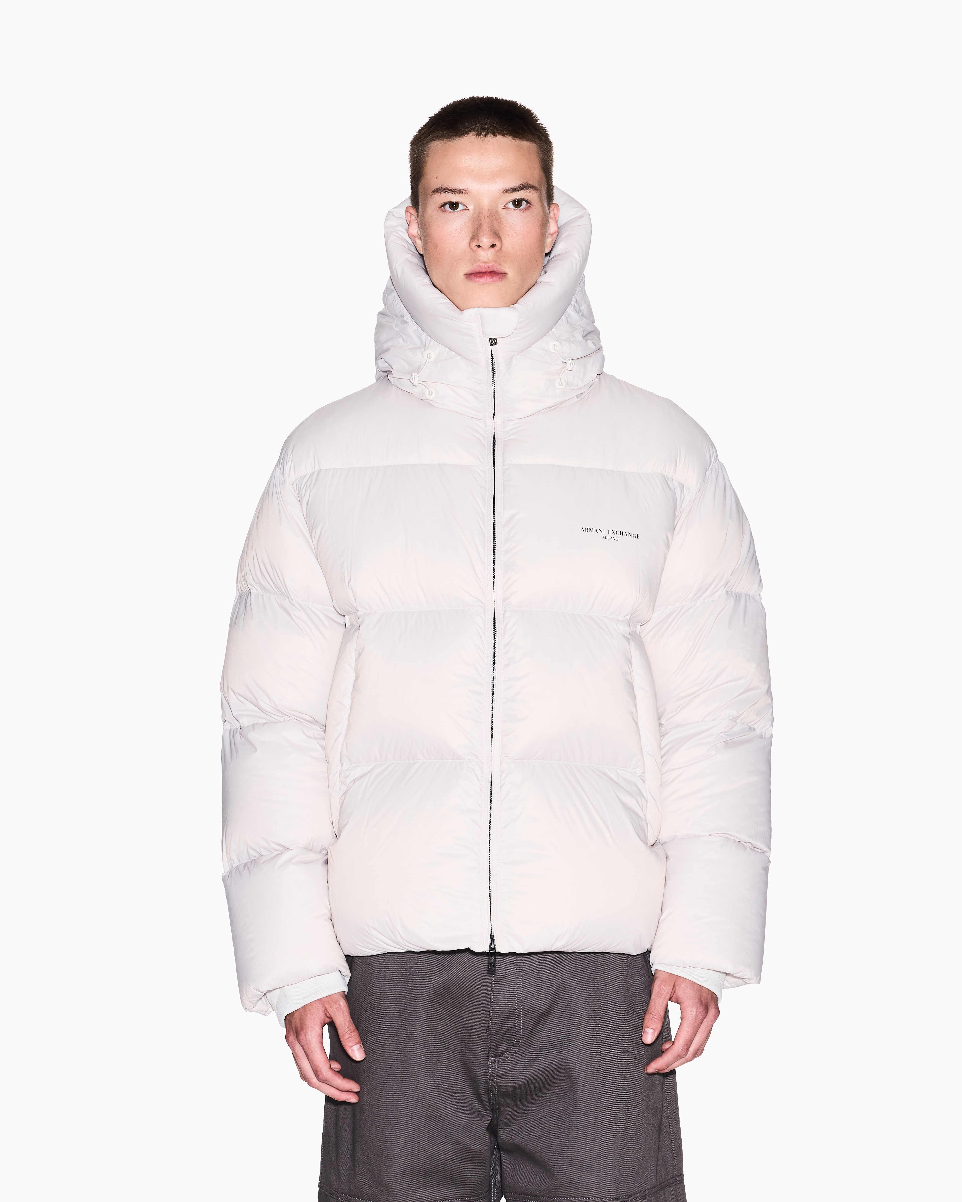 リサイクルナイロン カラーダウンジャケット | Armani Exchange