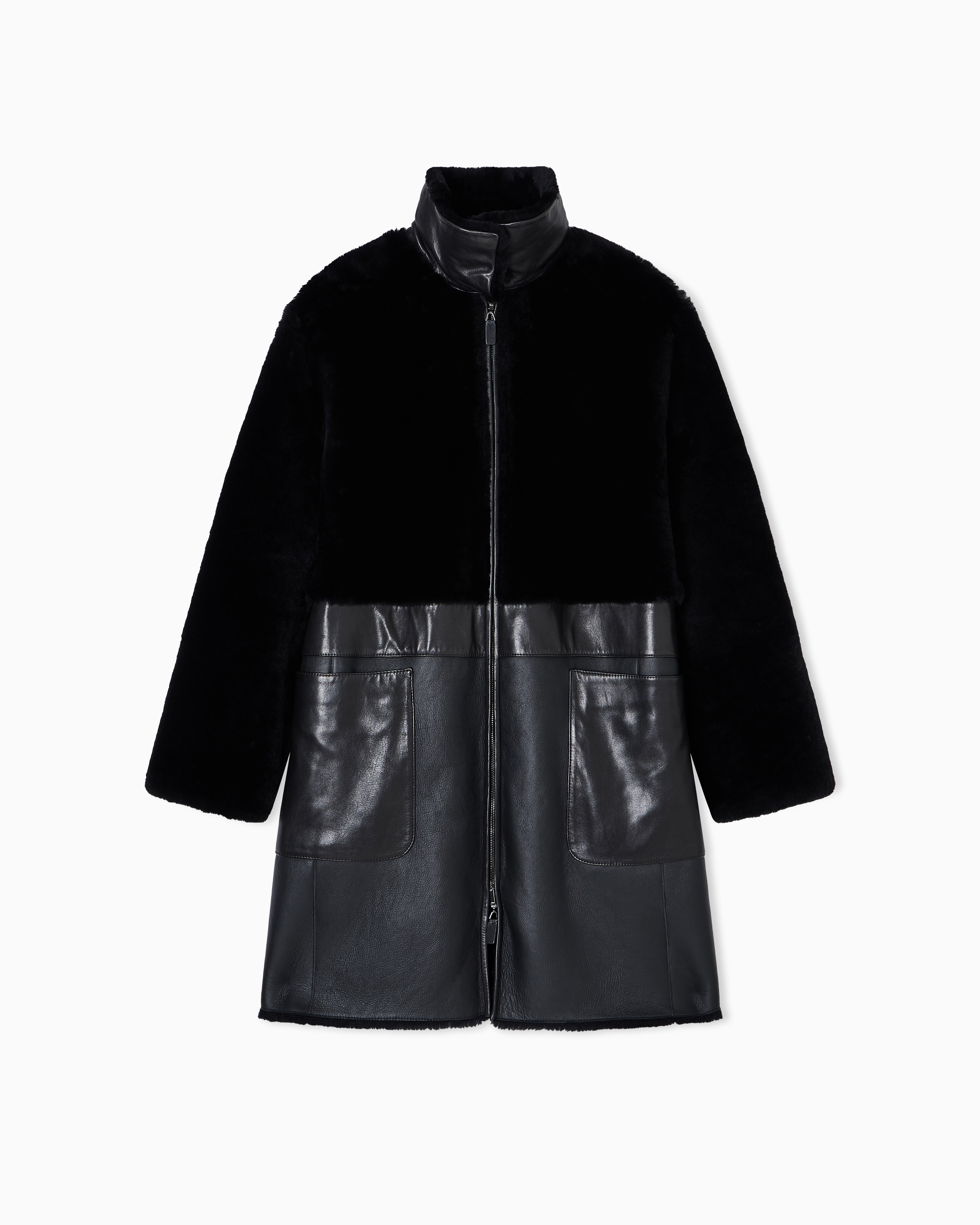 ASV reversible coat in Spanish merino shearling lambskin Emporio