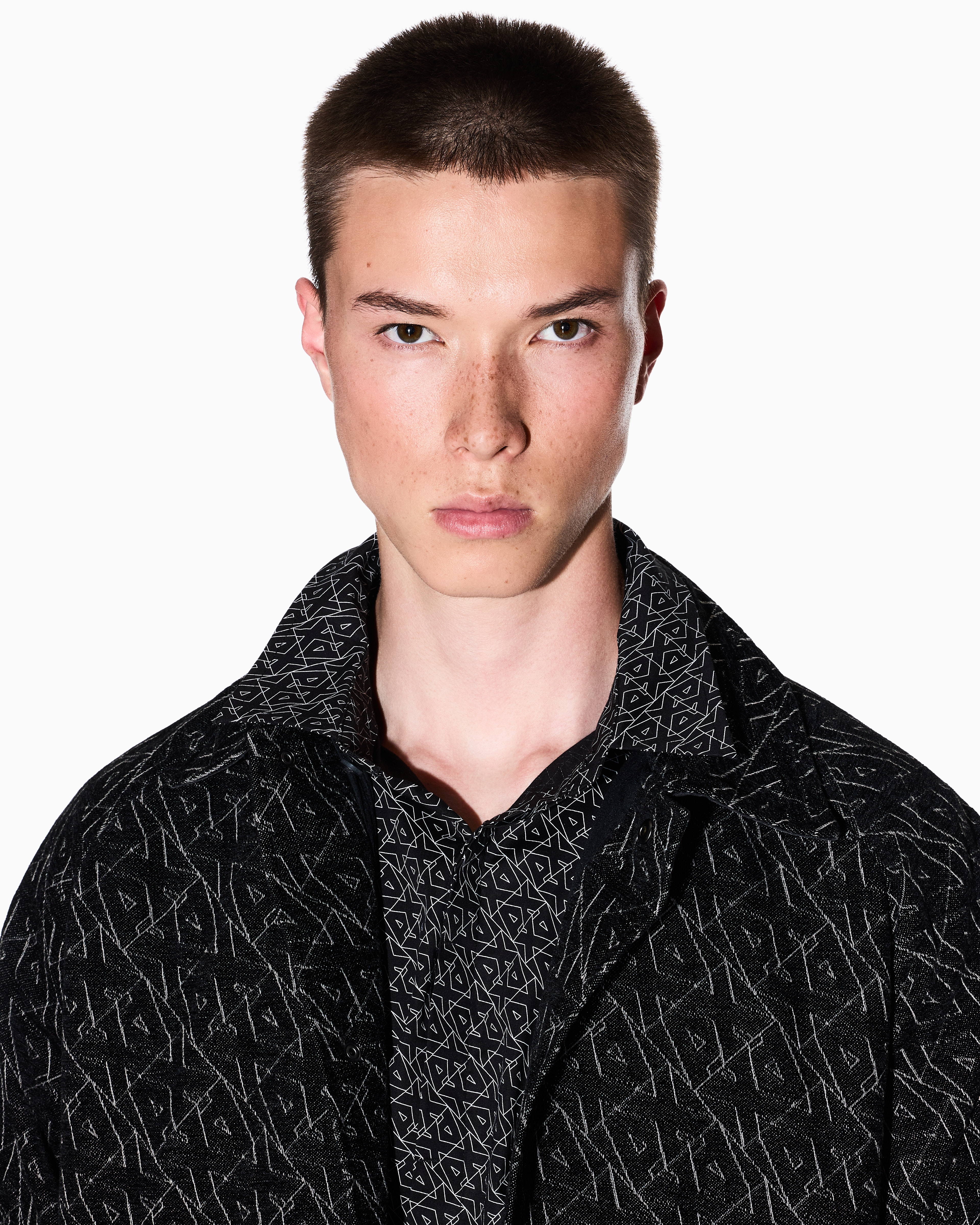 オールオーバーロゴ 長袖シャツ | Armani Exchange