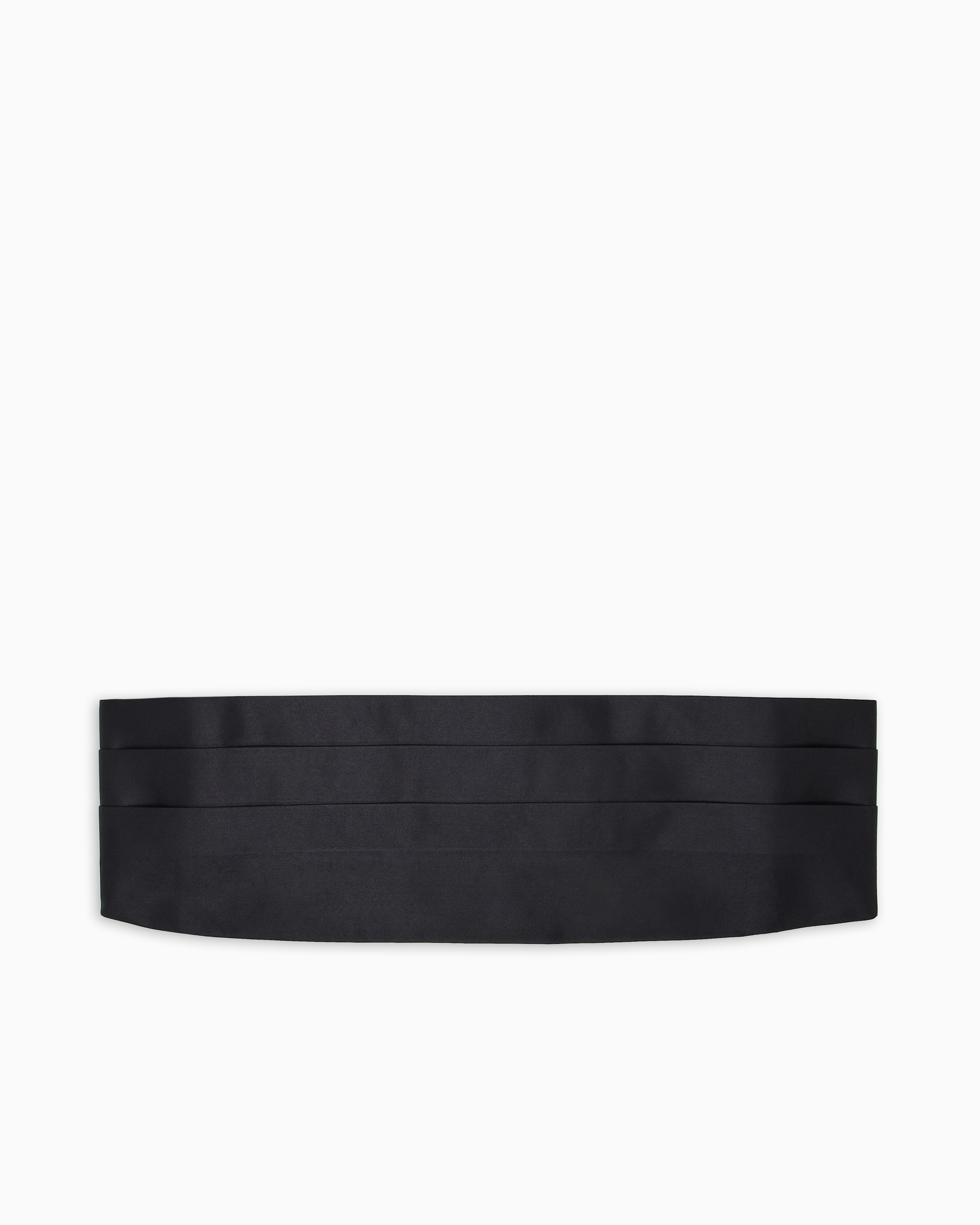 Emporio Armani - Pure silk tuxedo band, Man, Black, Size: