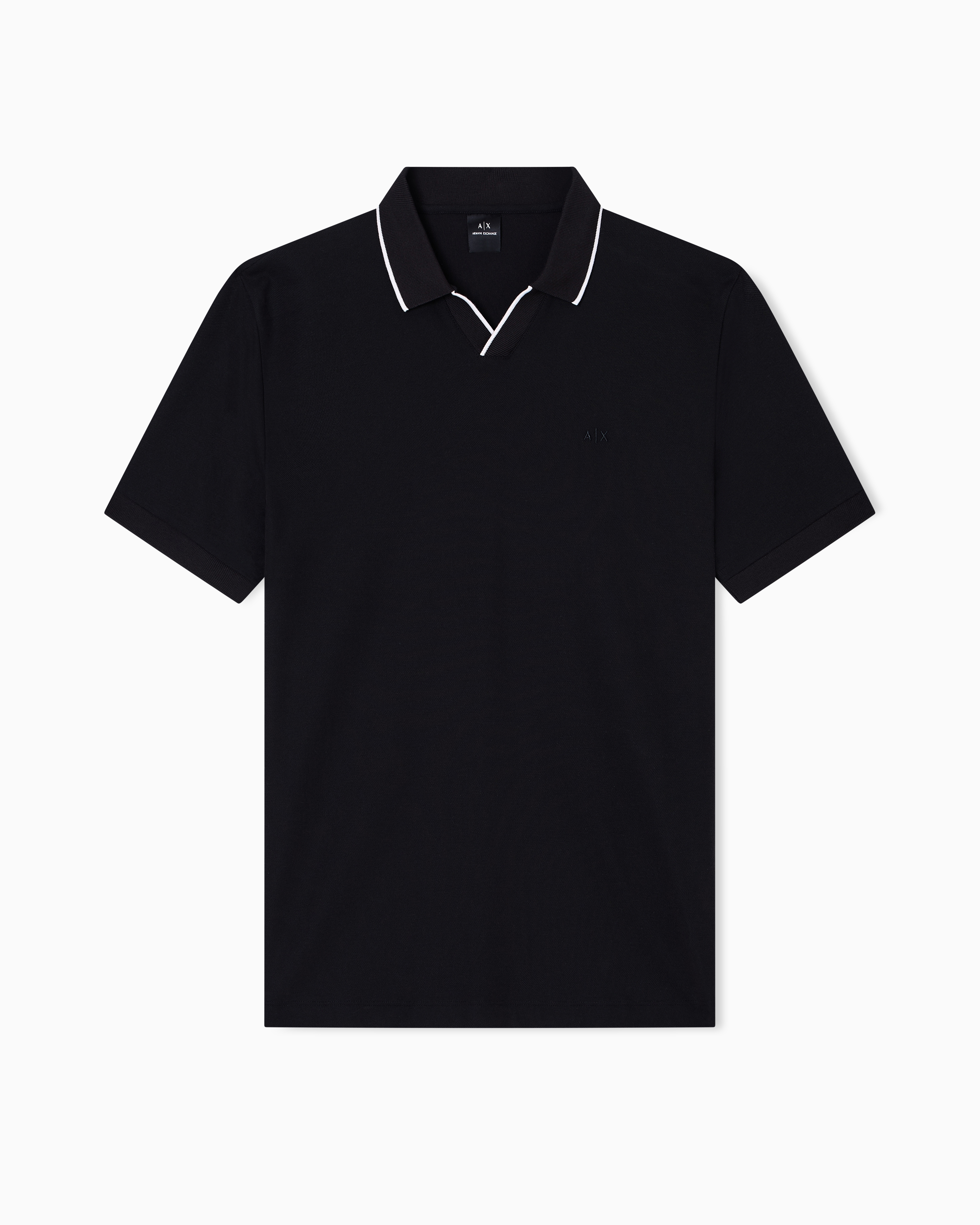 Armani Exchange Polo Con Profili A Contrasto