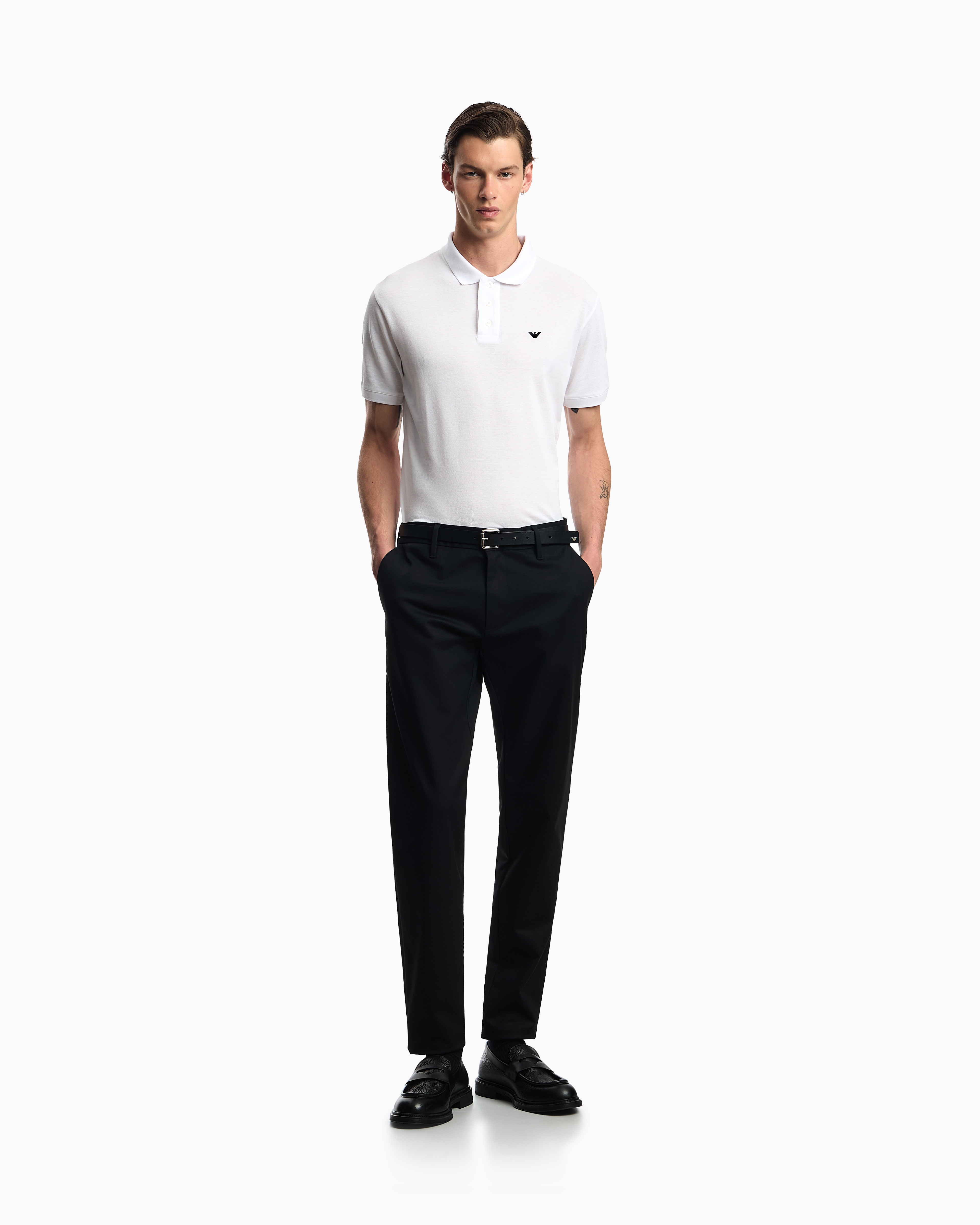 Comfort-gabardine chinos | Emporio Armani
