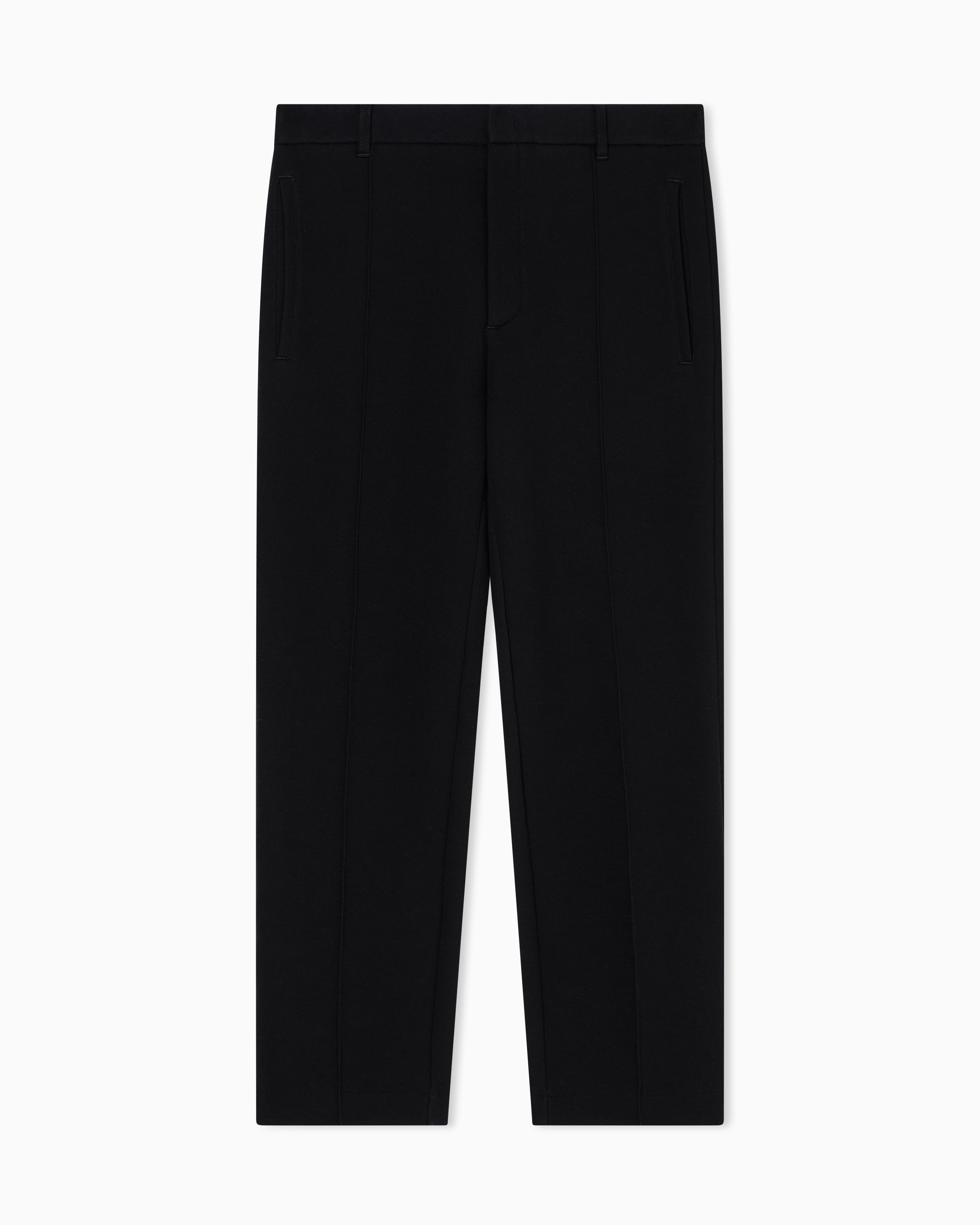 Armani Exchange - Pique trousers, Man, Black, Size: