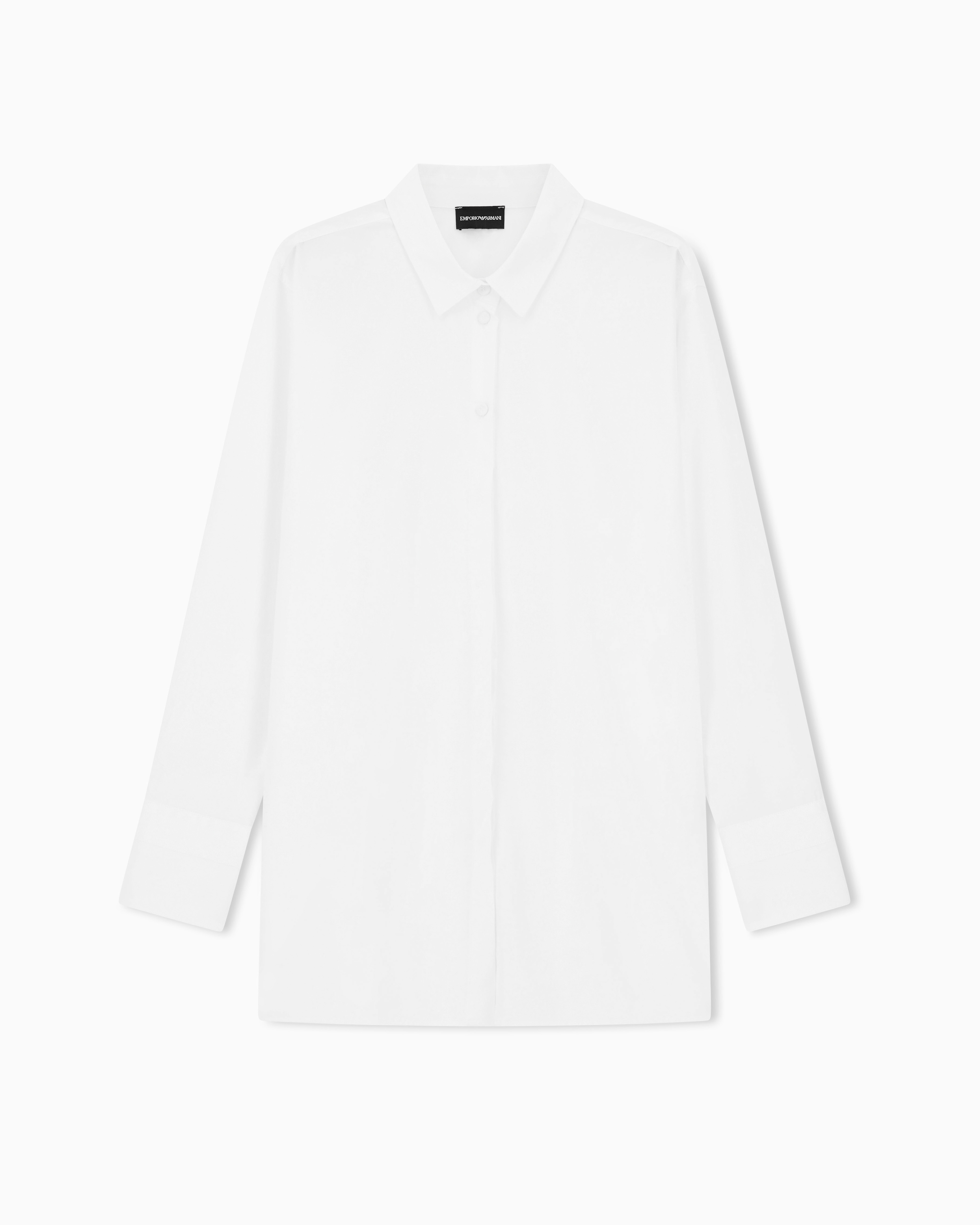 Emporio Armani - Poplin shirt, Woman, White, Size: