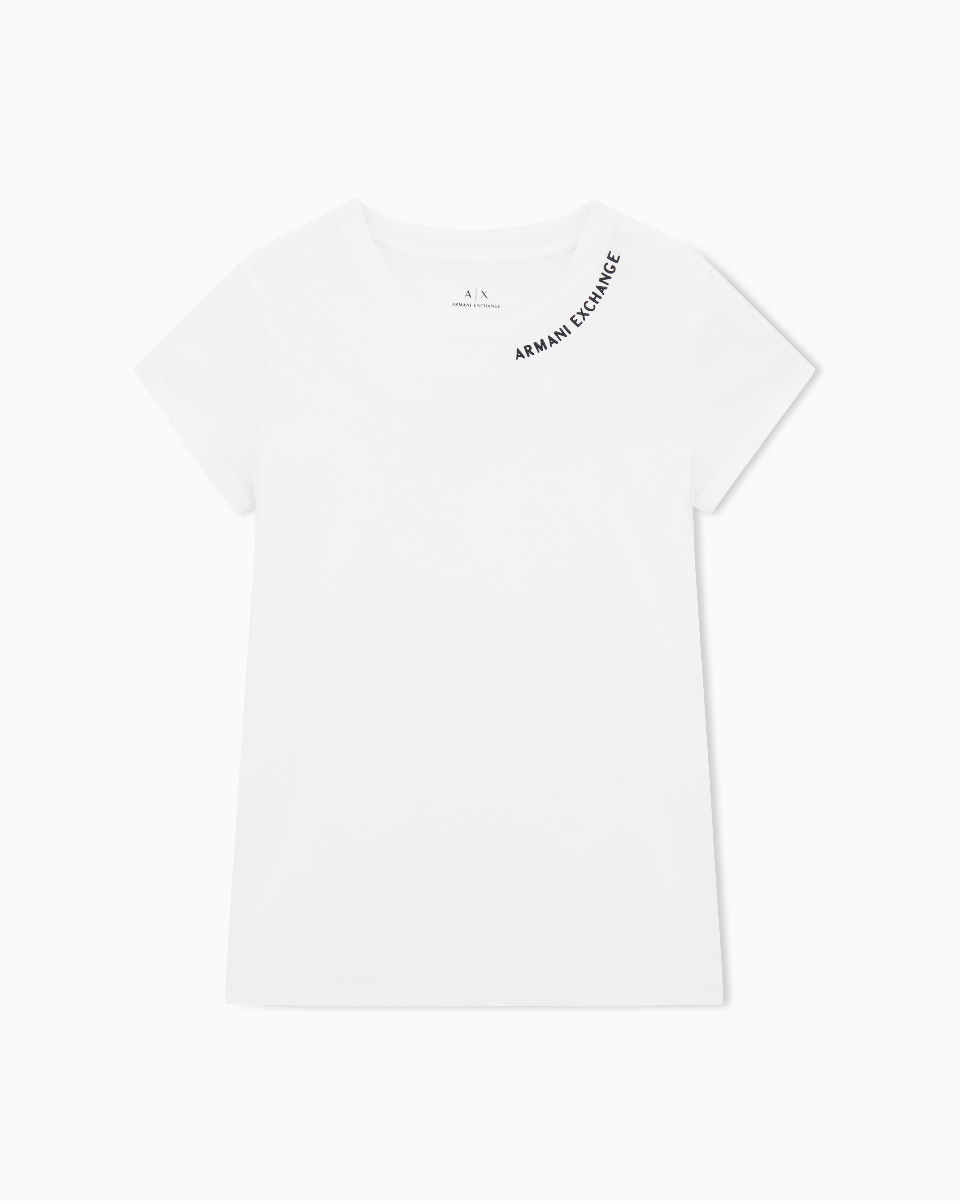 T-shirt with logo on the neckline