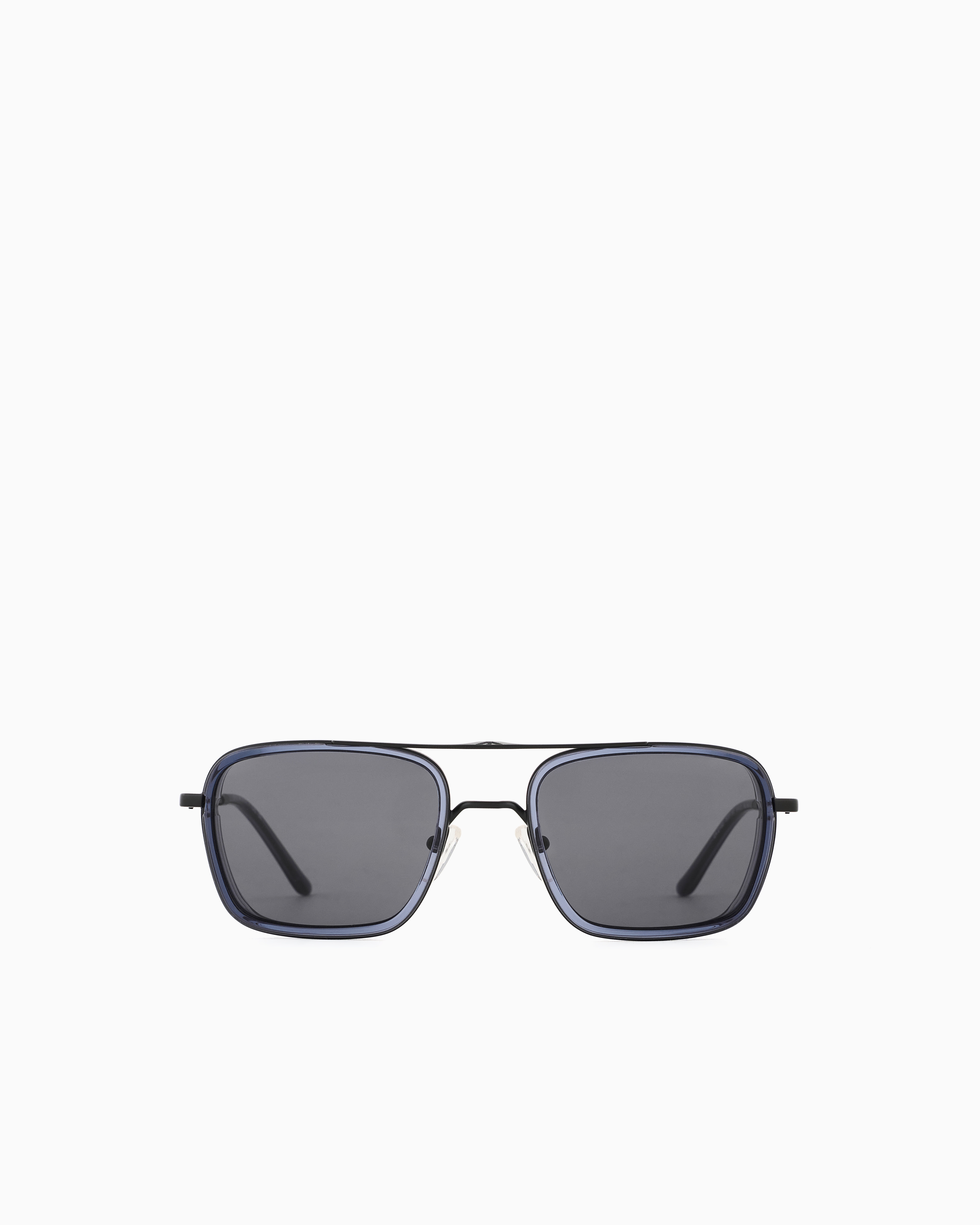 Emporio Armani - Men’s square sunglasses, Man, Blue, Size: 54L