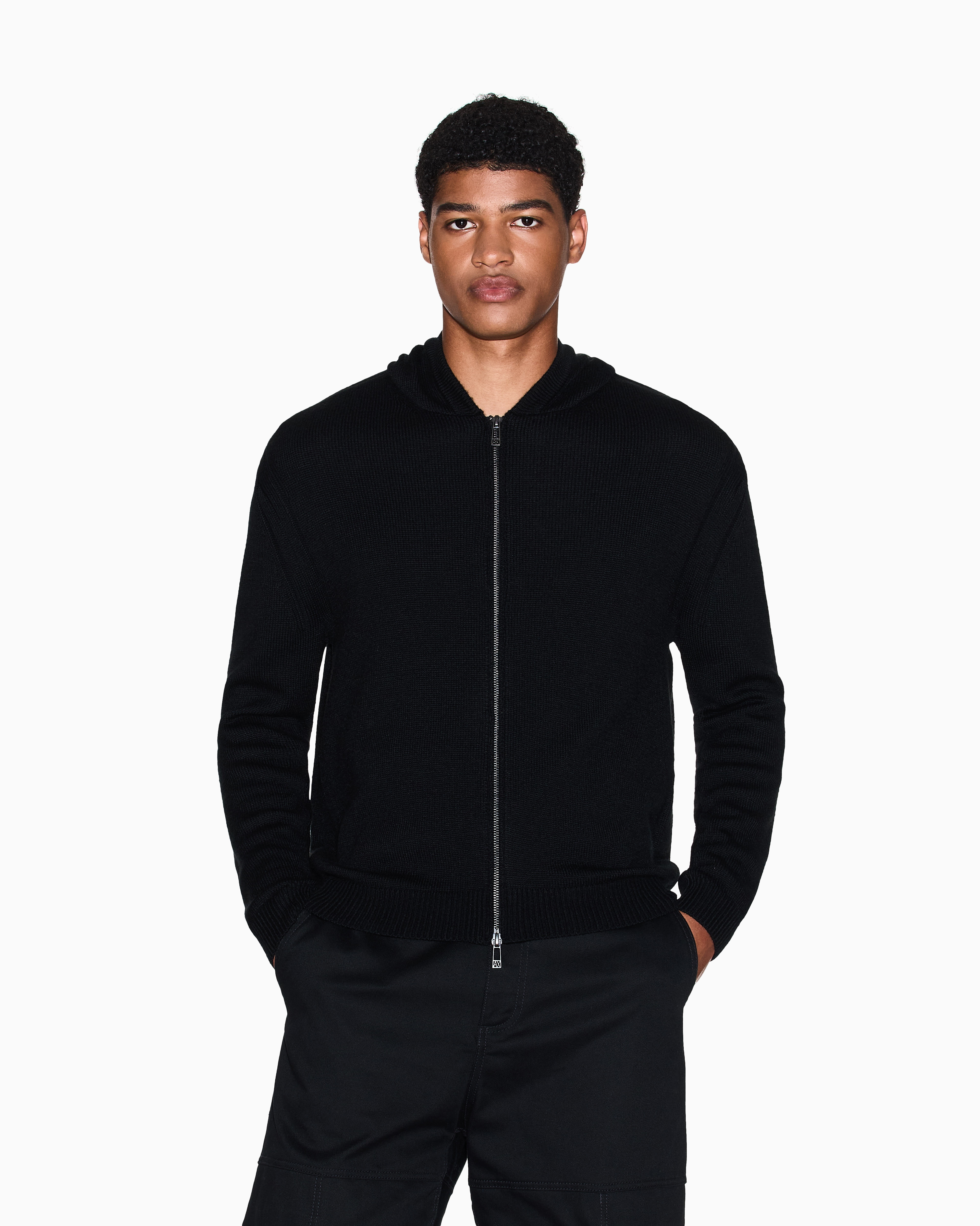 ★イタリア製★ EMPORIO ARMANI ニット ジップアップジャケット ☆イタリア製☆ EMPORIO ARMANI ニット ジップアップジャケット