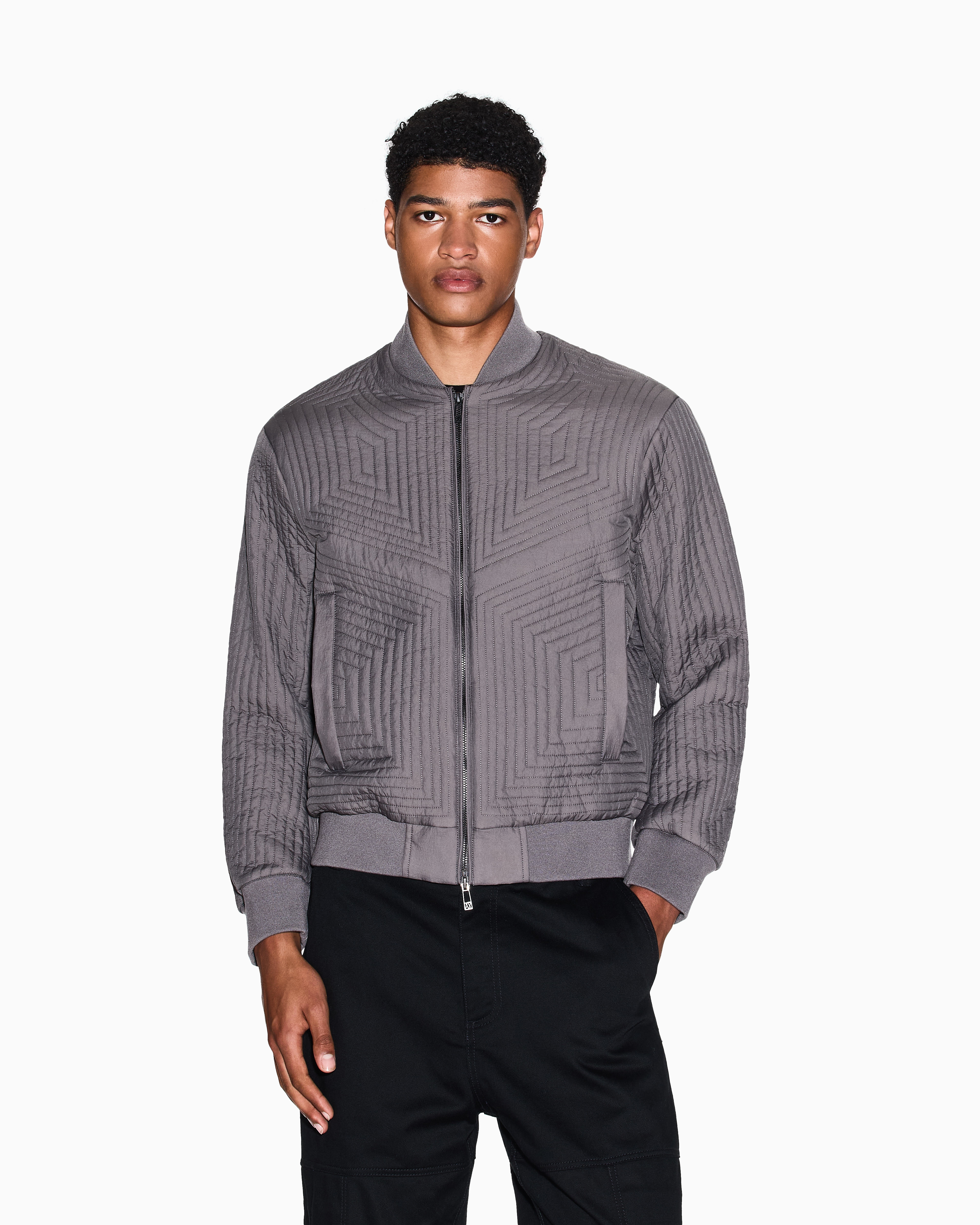 Giorgio Armani ボンバージャケット 1980s MANI by GIORGIO ARMANI Leather Bomber Jacket Made in