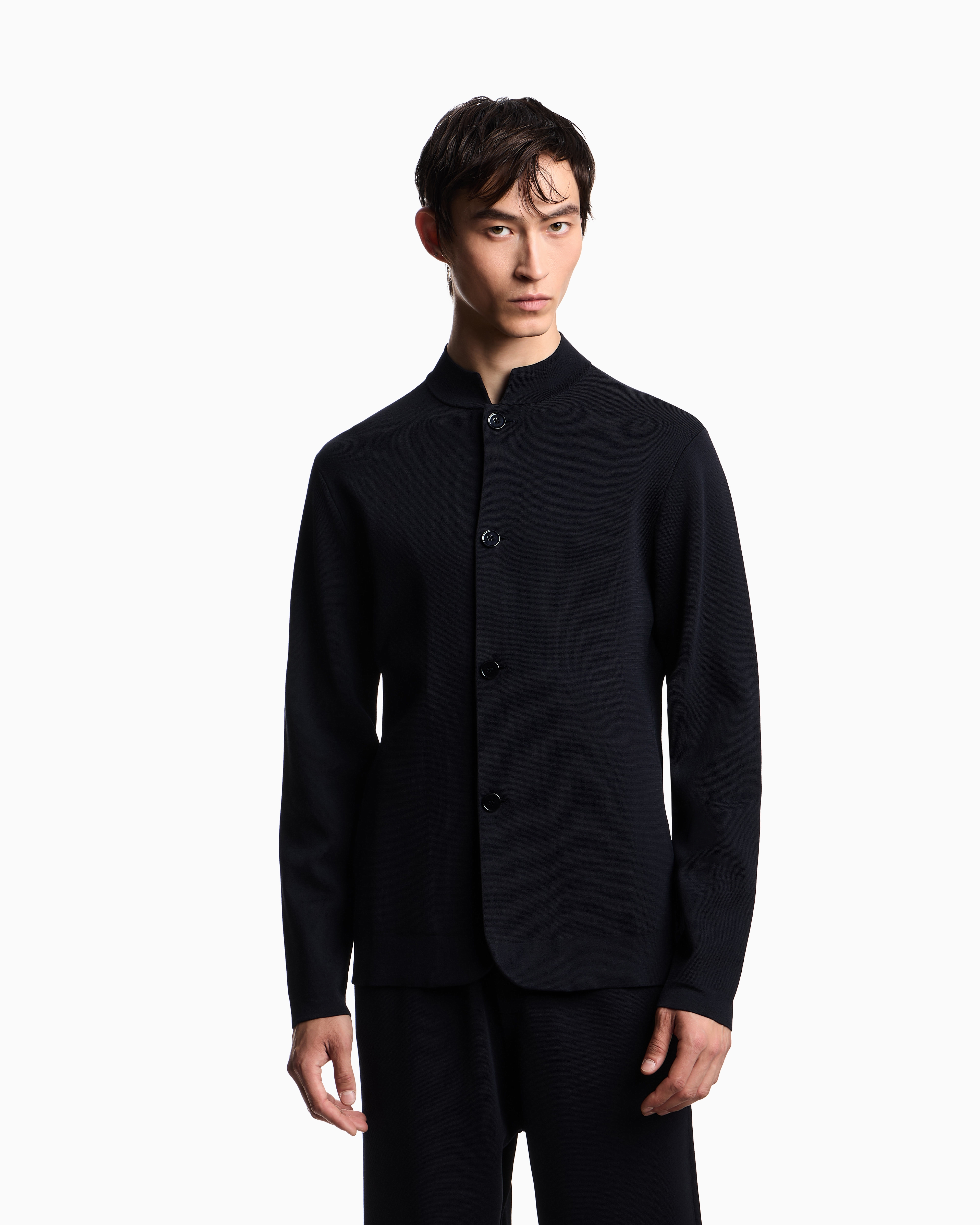 Icon グルカラー ニットジャケット | Emporio Armani