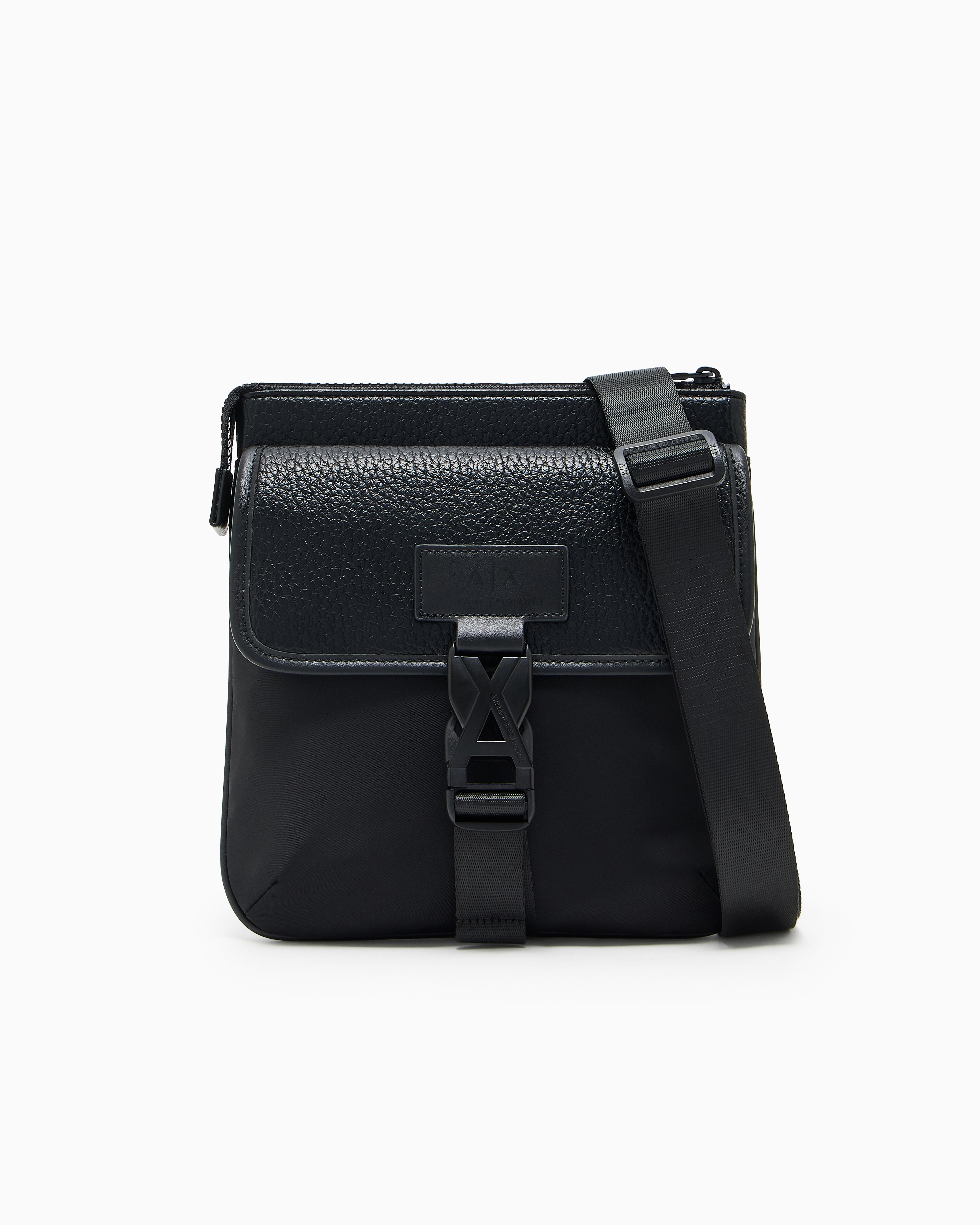 Armani Exchange -  Shoulder bag with logo, Man, Black, Size: TU