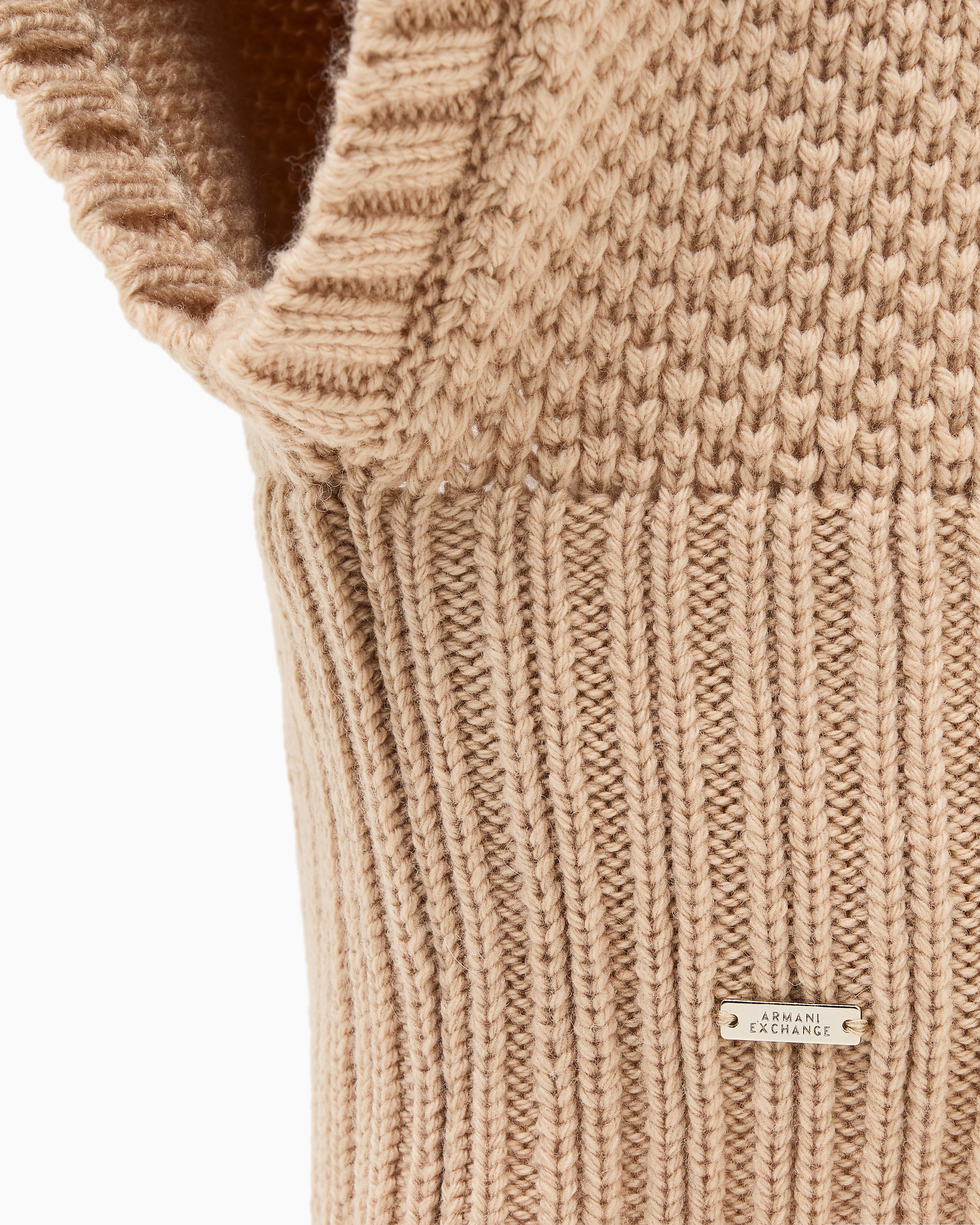 Armani Exchange - Balaclavas, Woman, Camel, Size: TU