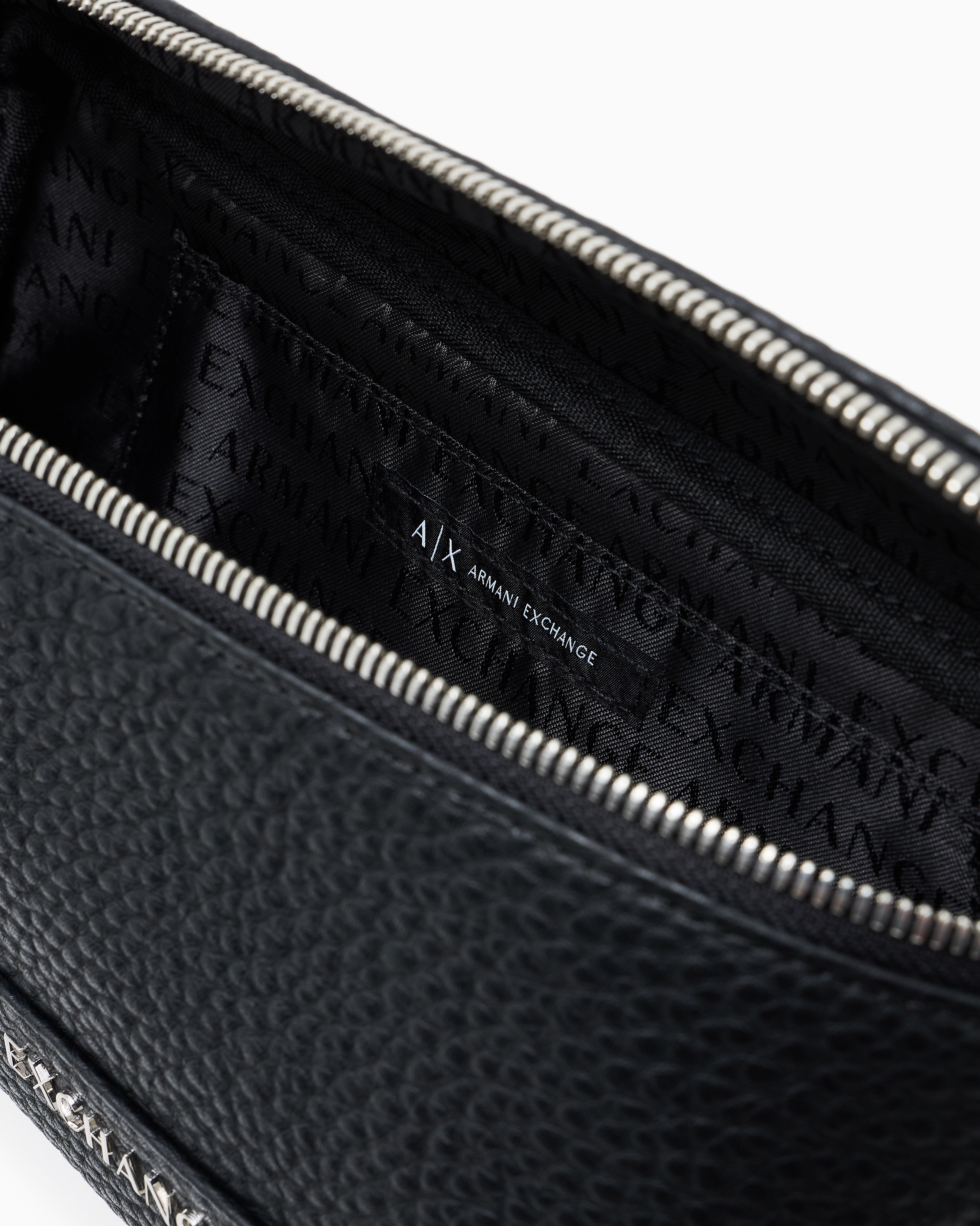 Armani Exchange - RECTANGULAR LOGO BELT BAG, Man, Black, Size: TU