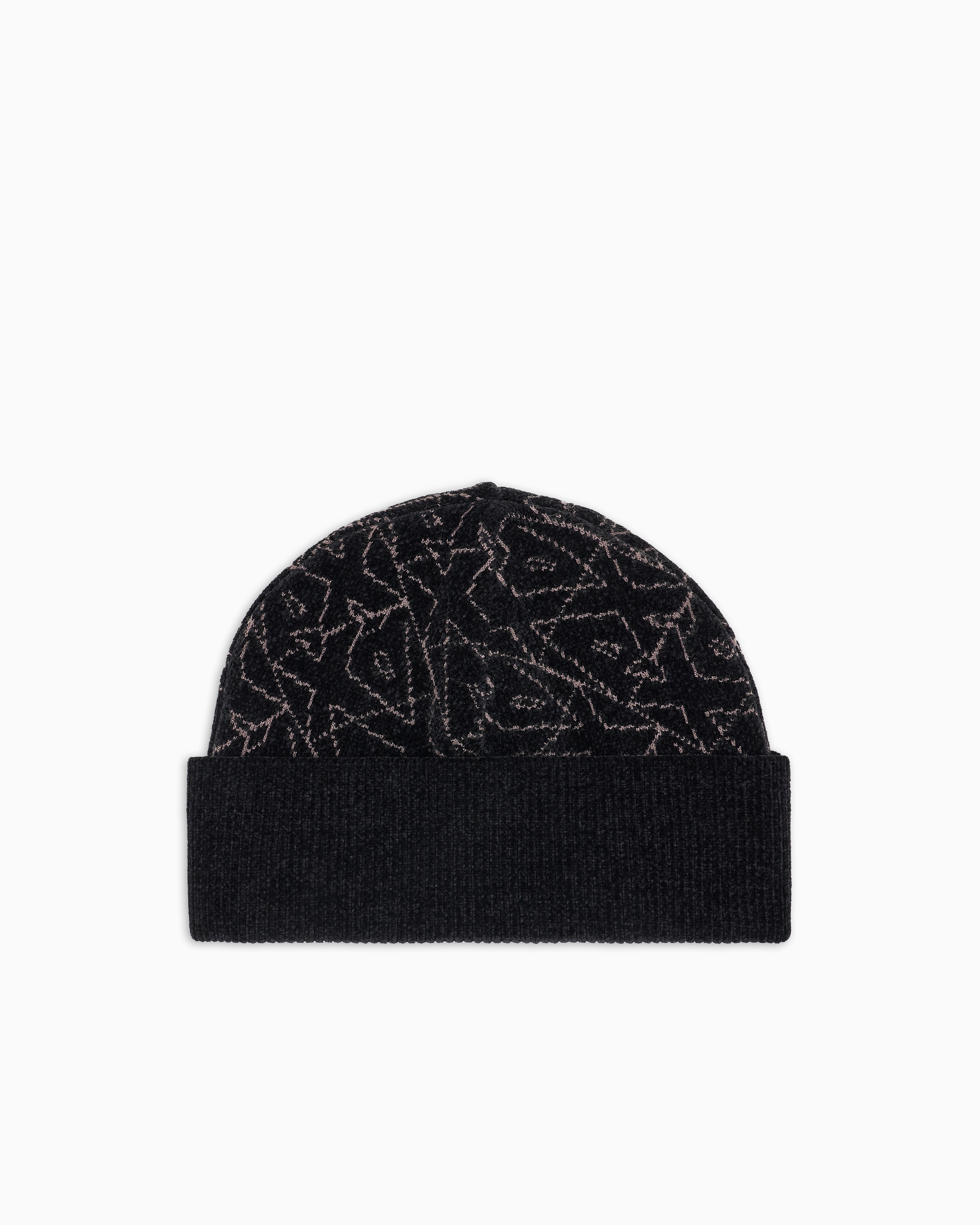 Beanie hat with allover logo