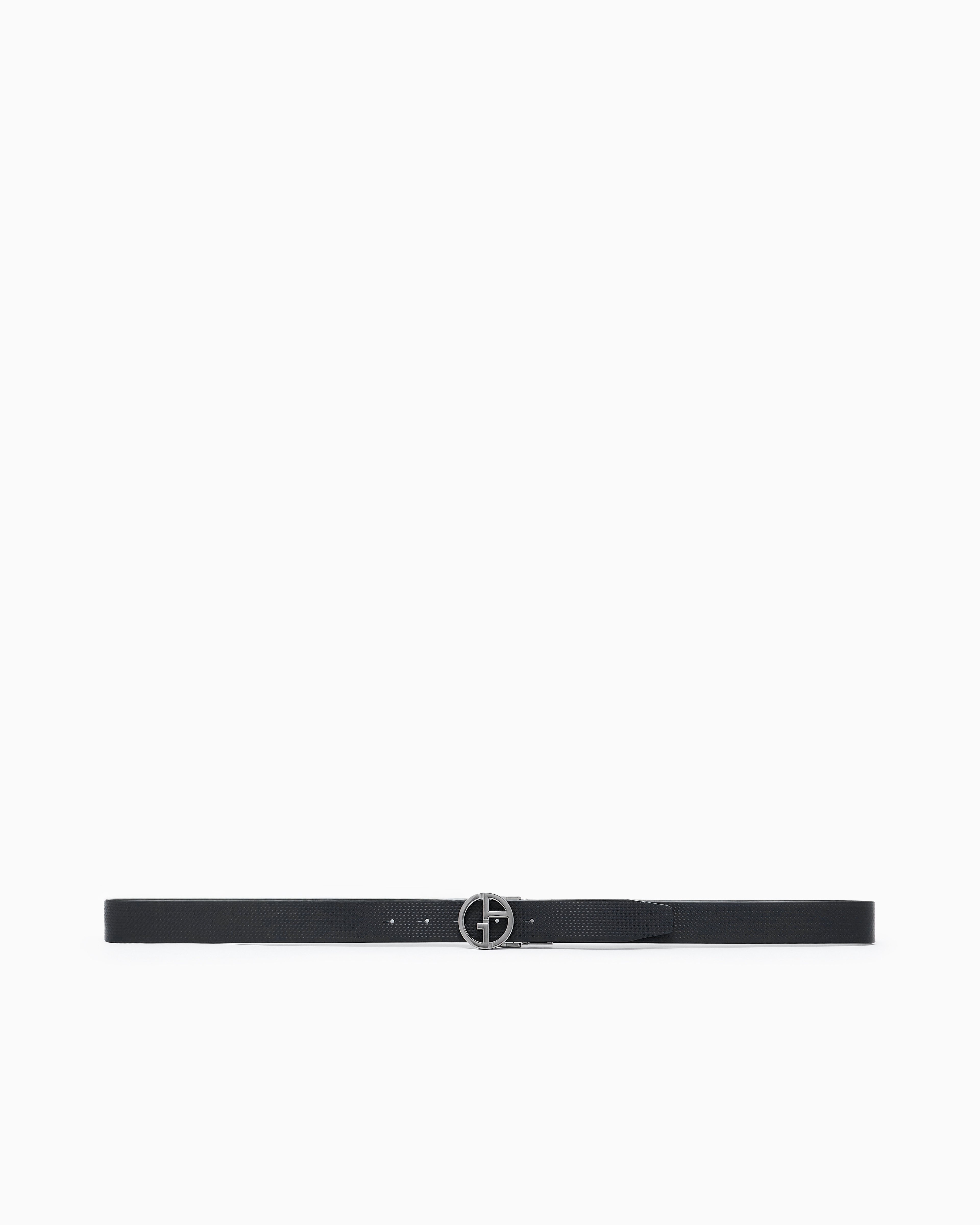 美品ARMANI アルマーニ　編み込みベルト ブラック　ゴルフ　ビジネス　レザー A|Xバックル レザーベルト | Armani Exchange