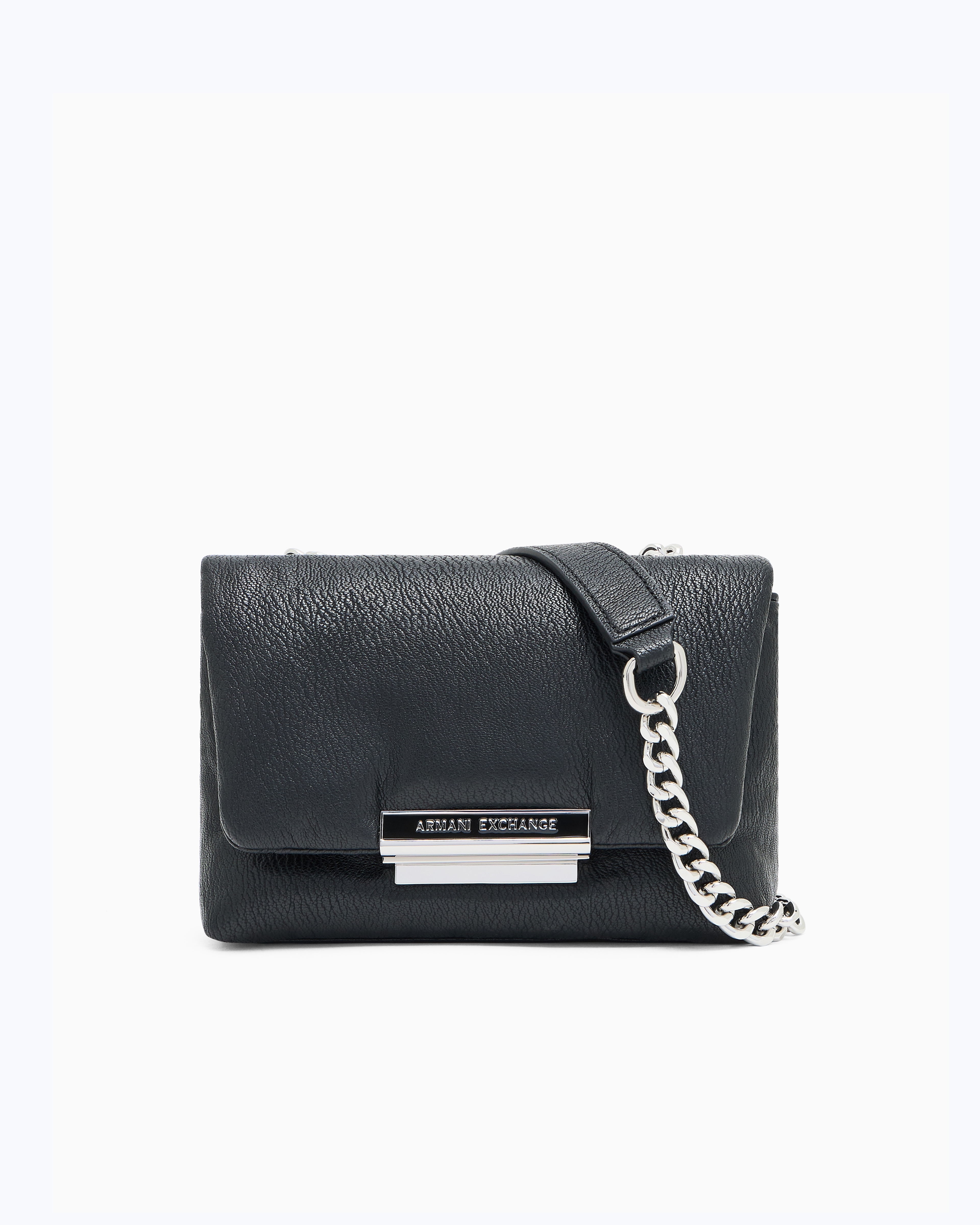 Armani Exchange - Shoulder bag with metal details, Woman, Black, Size: TU