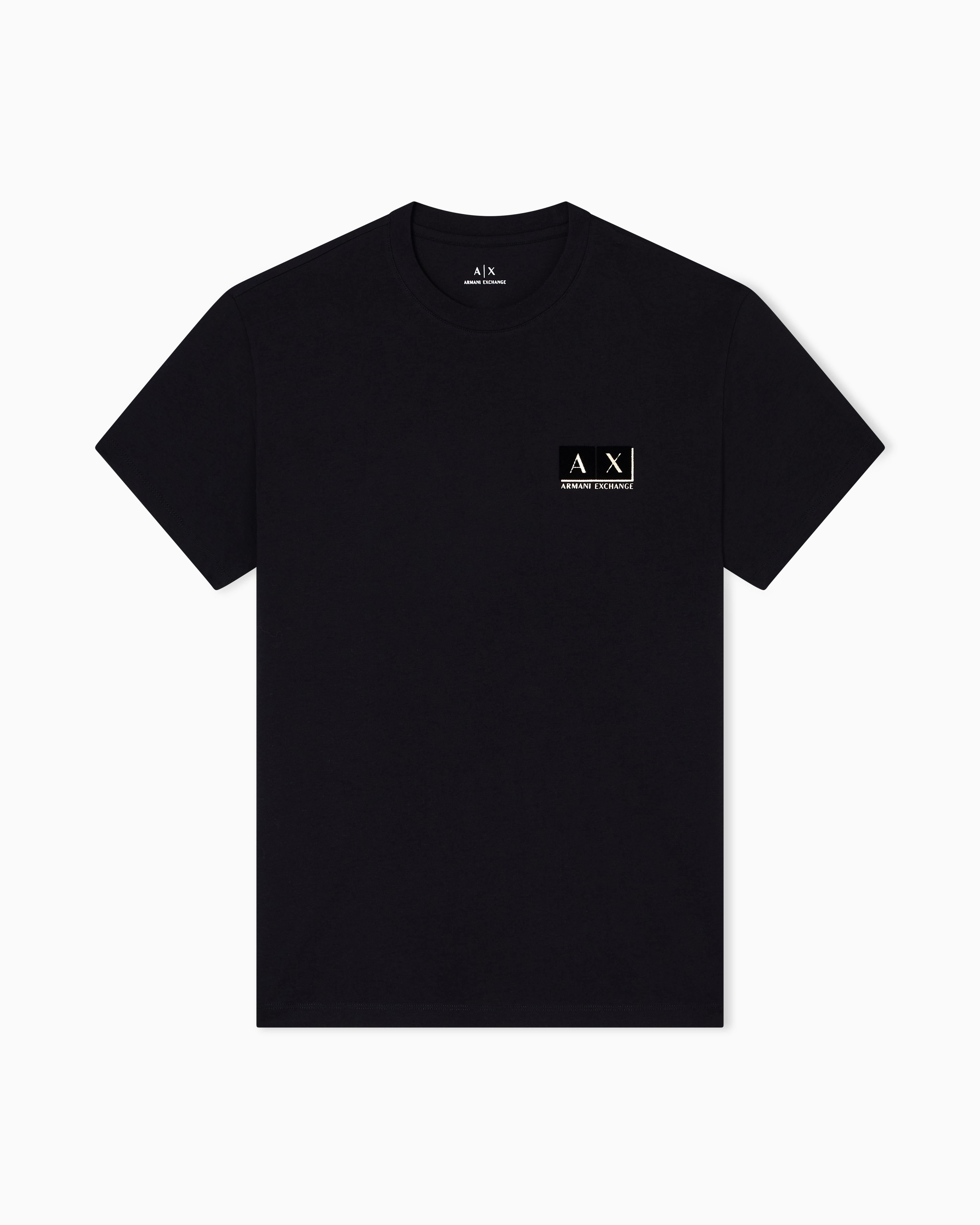 ゴールドロゴ 半袖クルーネックTシャツ | Armani Exchange