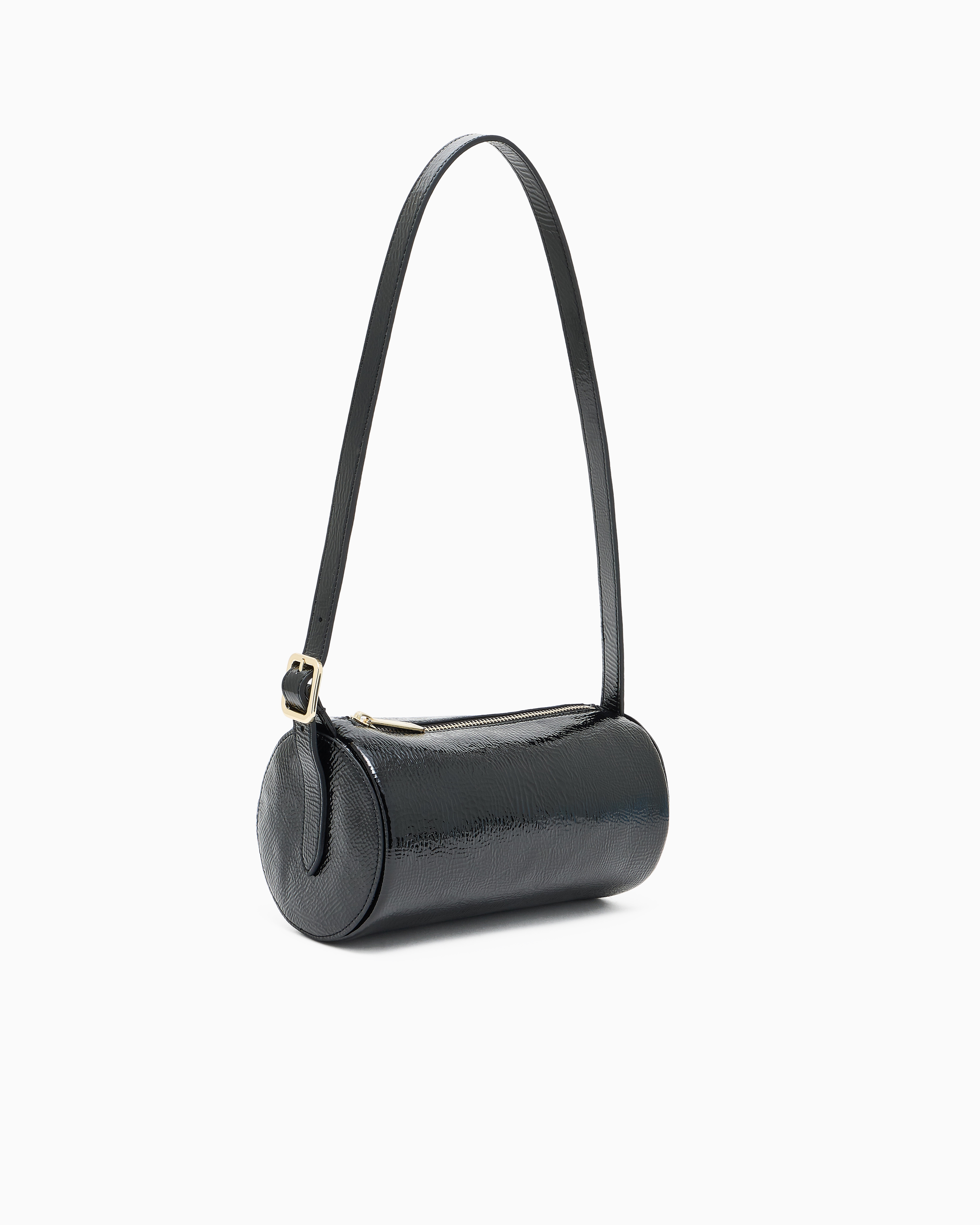 Armani Exchange - Patent leather mini bag, Woman, Black, Size: TU