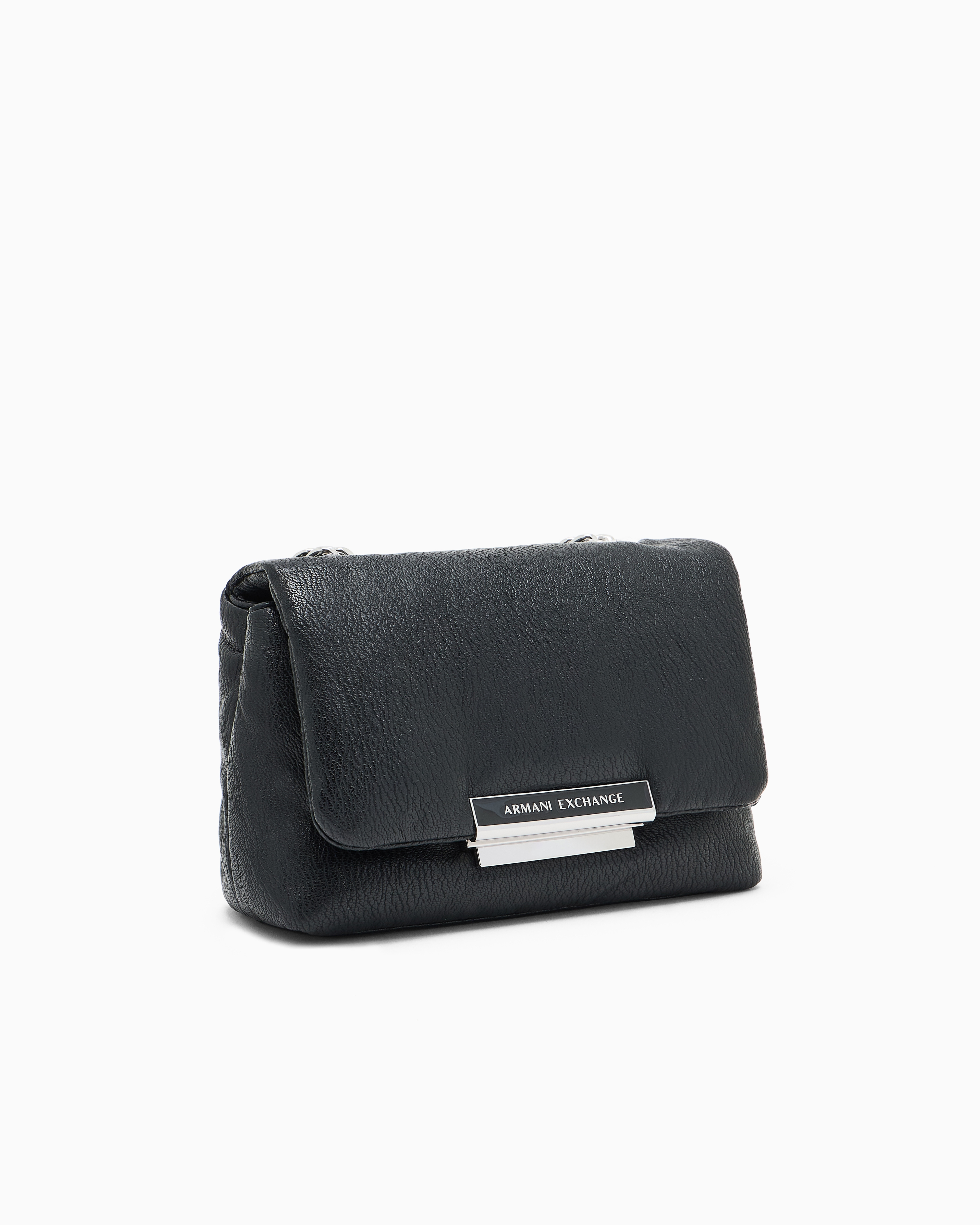 Armani Exchange - Shoulder bag with metal details, Woman, Black, Size: TU