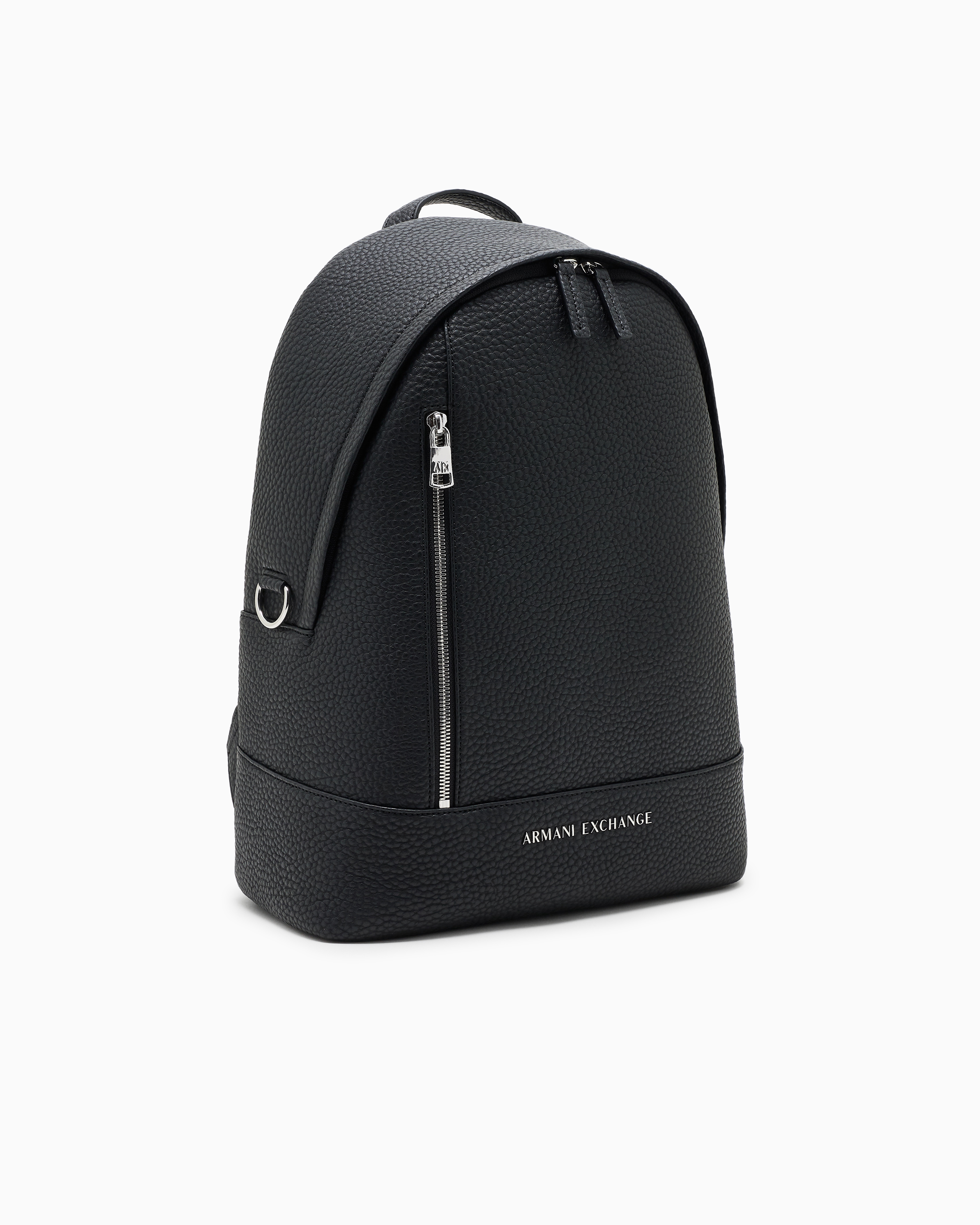 Armani Exchange - Coated fabric backpack, Man, Black, Size: TU