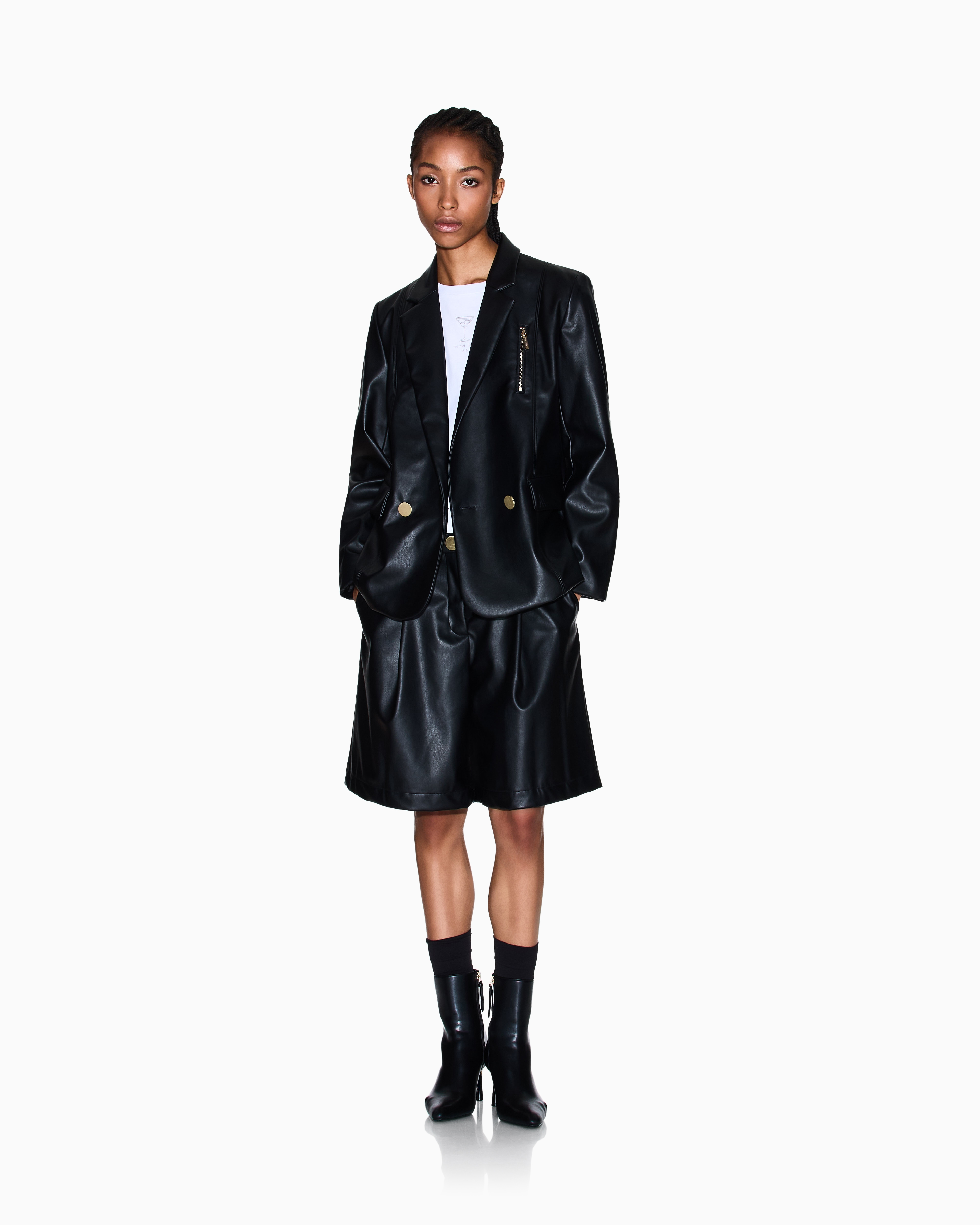 Armani Exchange - Double Breasted jackets, Woman, Black, Size: