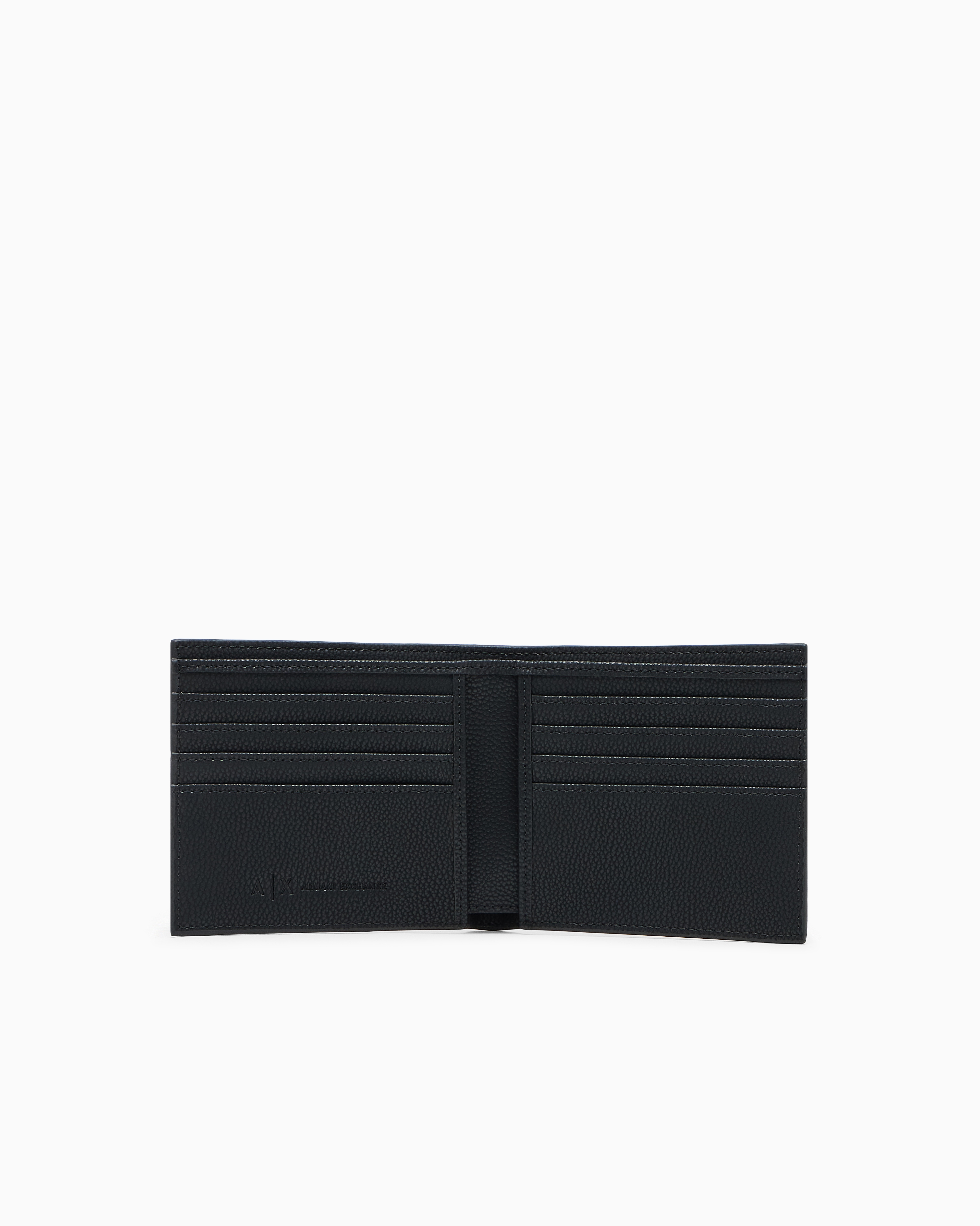 Armani Exchange - SLIM BLACK BOOK WALLET, Man, Black, Size: TU