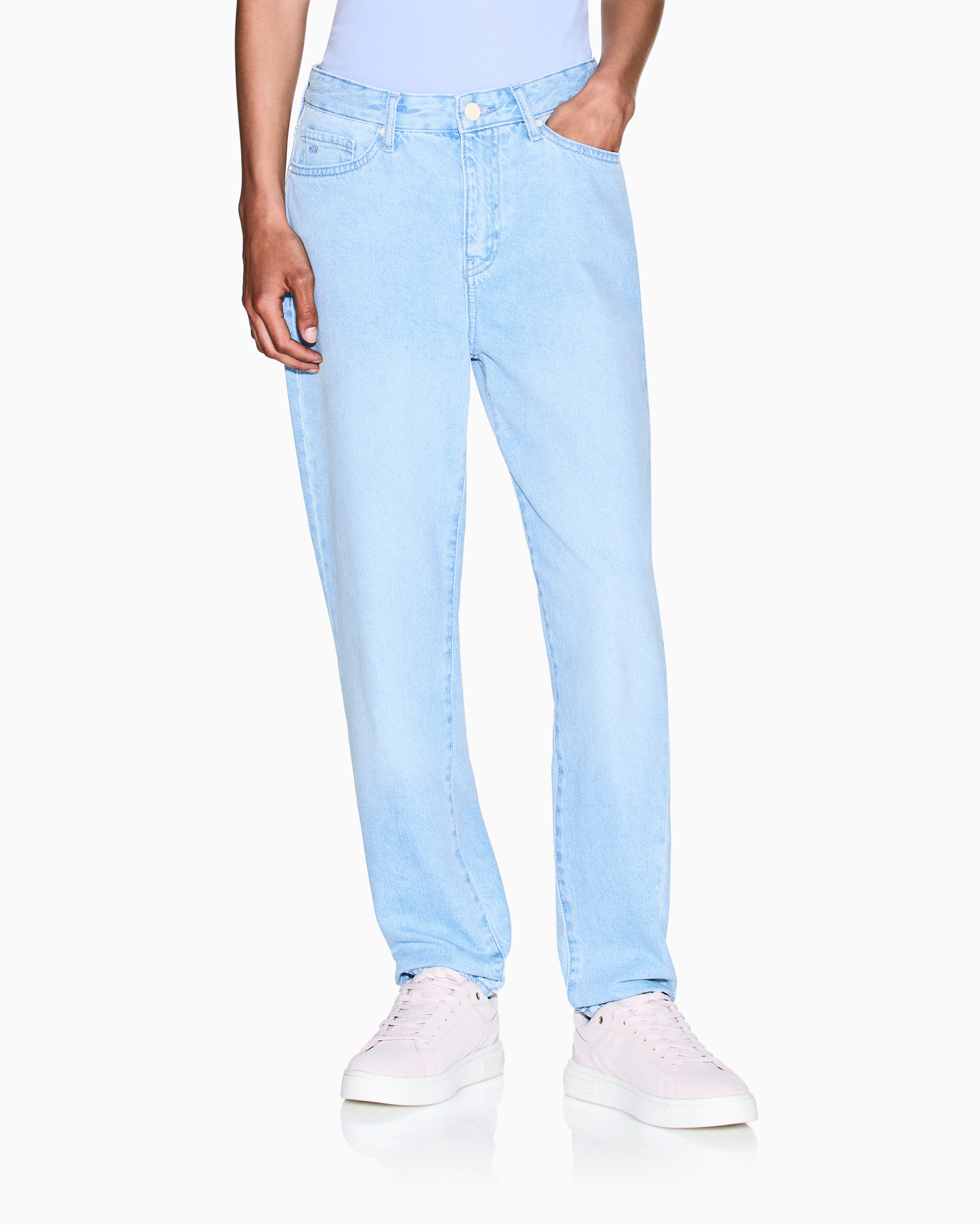 Rigid denim boyfriend jeans | Armani Exchange