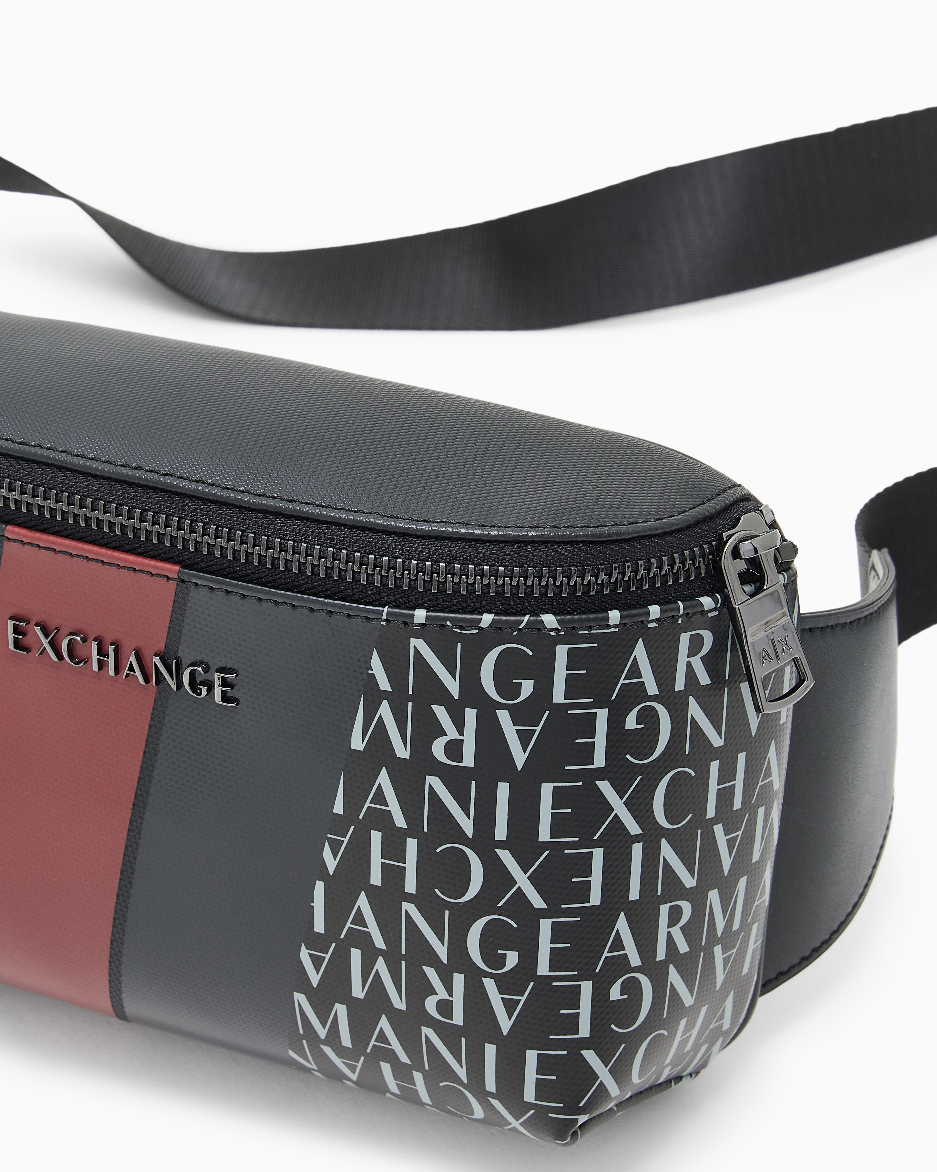 Monogram and Stripes Bum Bag | Armani Exchange