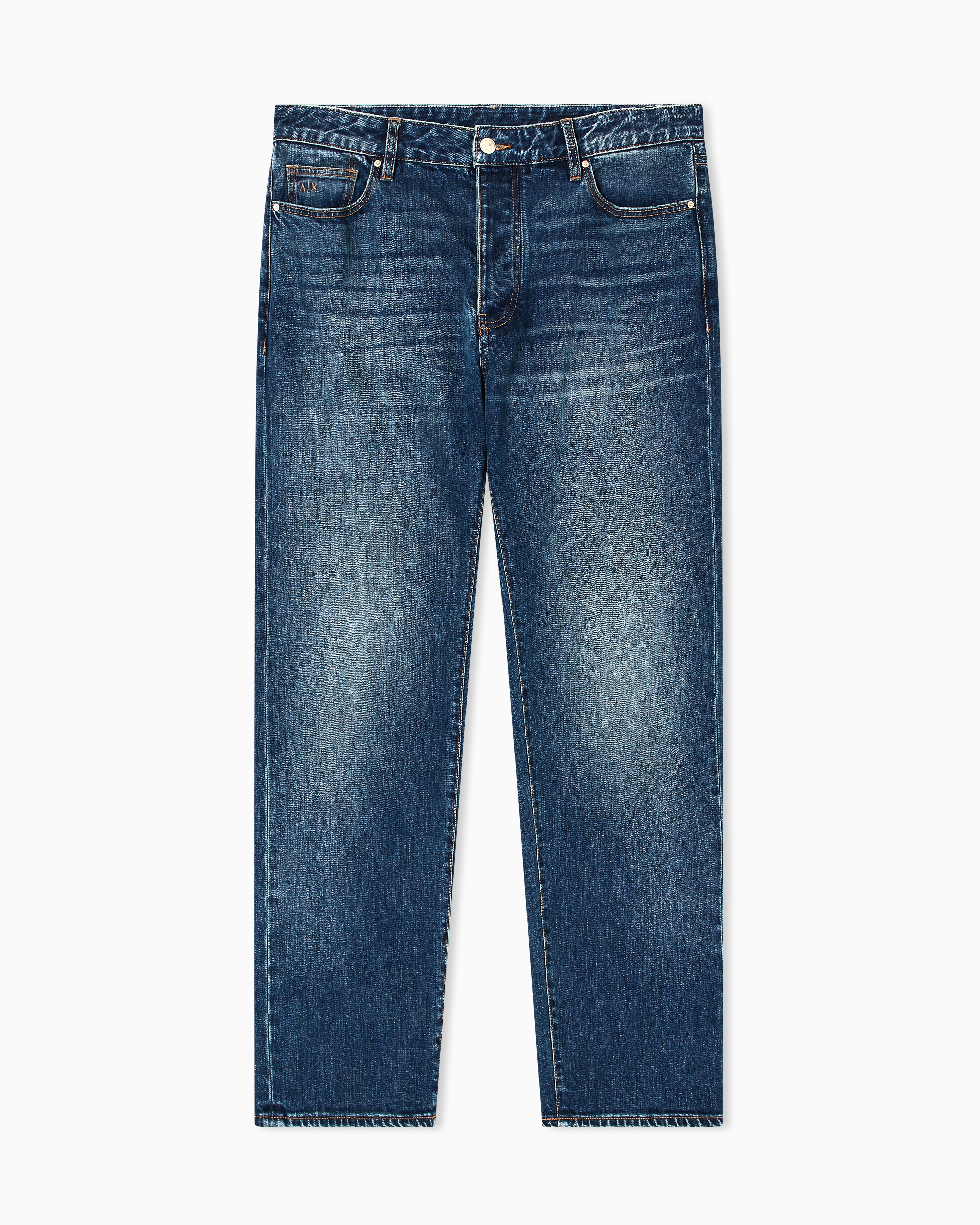 Armani Exchange Jeans Relaxed Fit In Denim Stretch